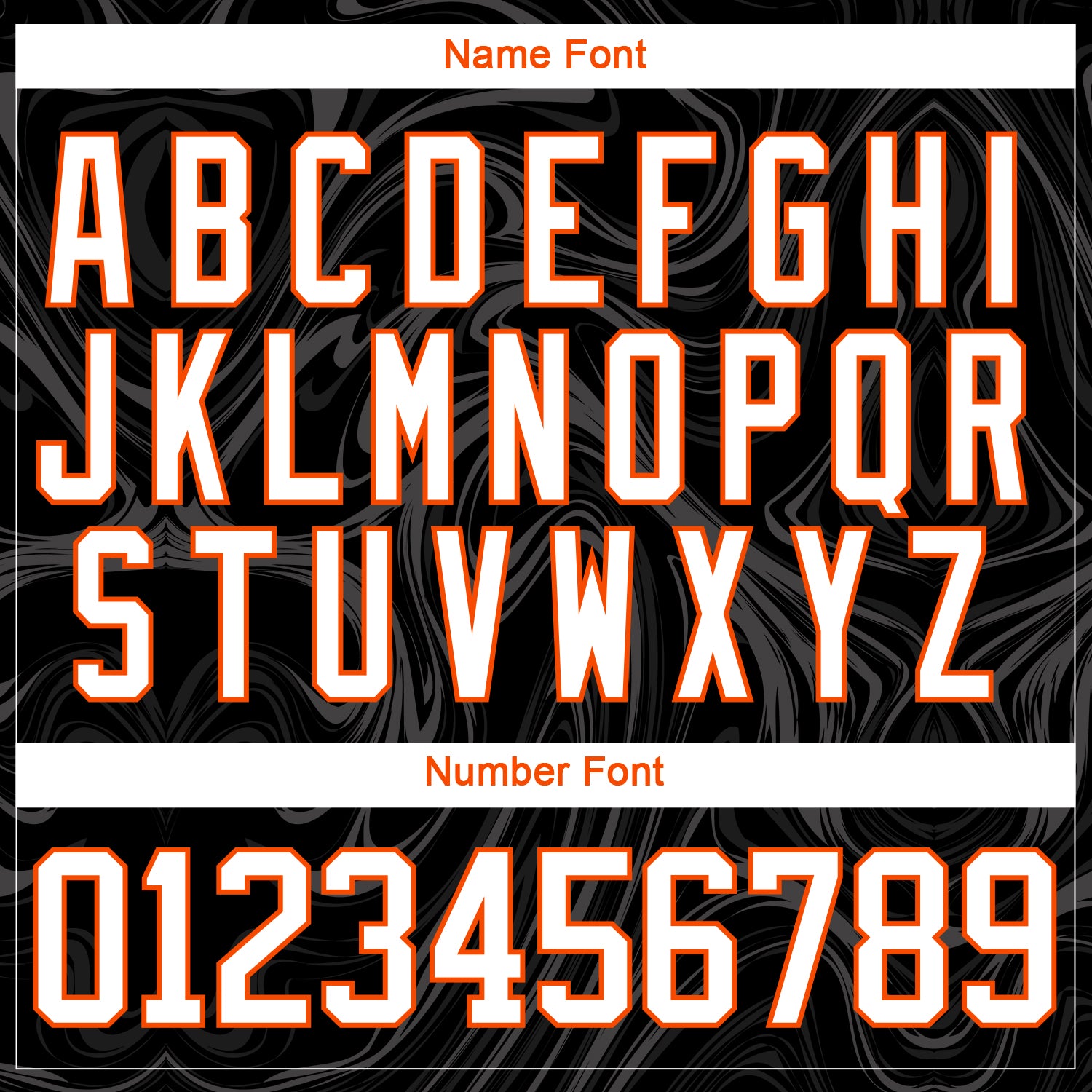 Custom Black White-Orange 3D Splash Art Hockey Lace Neck Jersey view 7