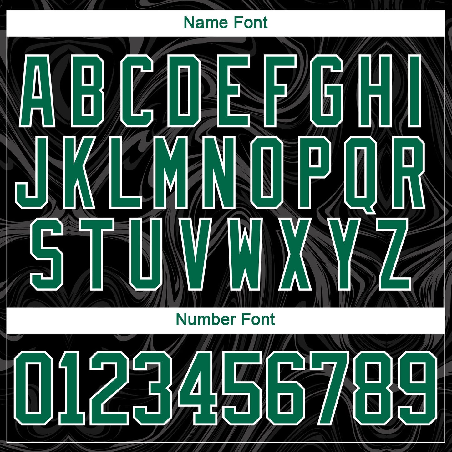 Custom Black Kelly Green-White 3D Splash Art Hockey Lace Neck Jersey view 7