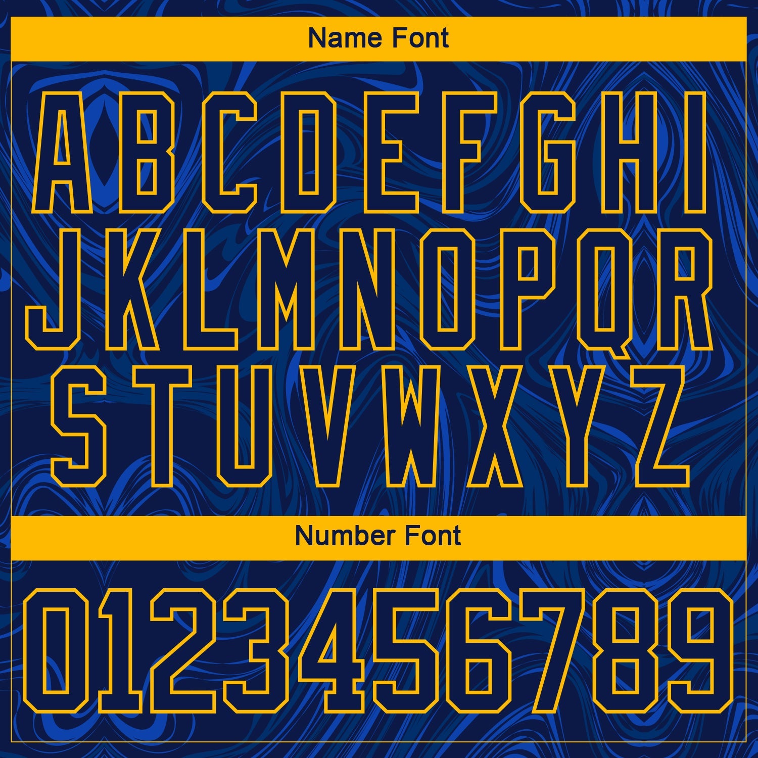 Custom Navy Gold-White 3D Splash Art Hockey Lace Neck Jersey view 7