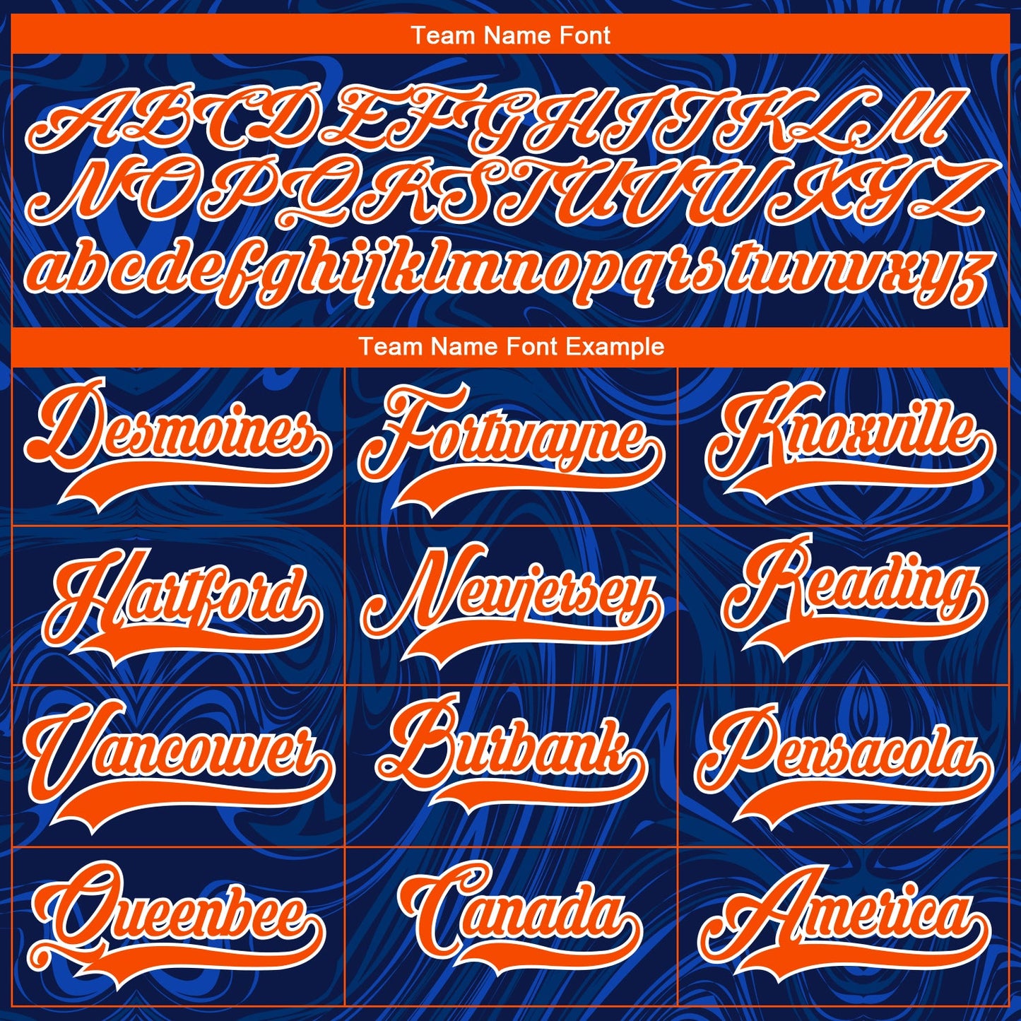 Custom Navy Orange-White 3D Splash Art Hockey Lace Neck Jersey view 6