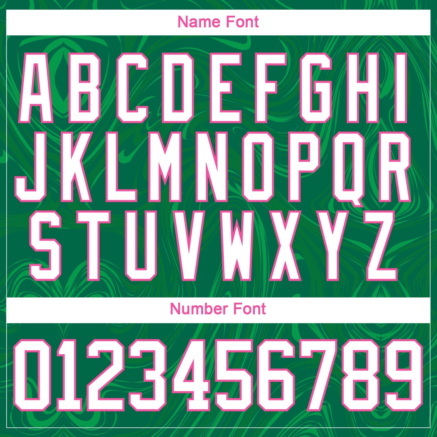 Custom Kelly Green White-Pink 3D Splash Art Hockey Lace Neck Jersey view 7
