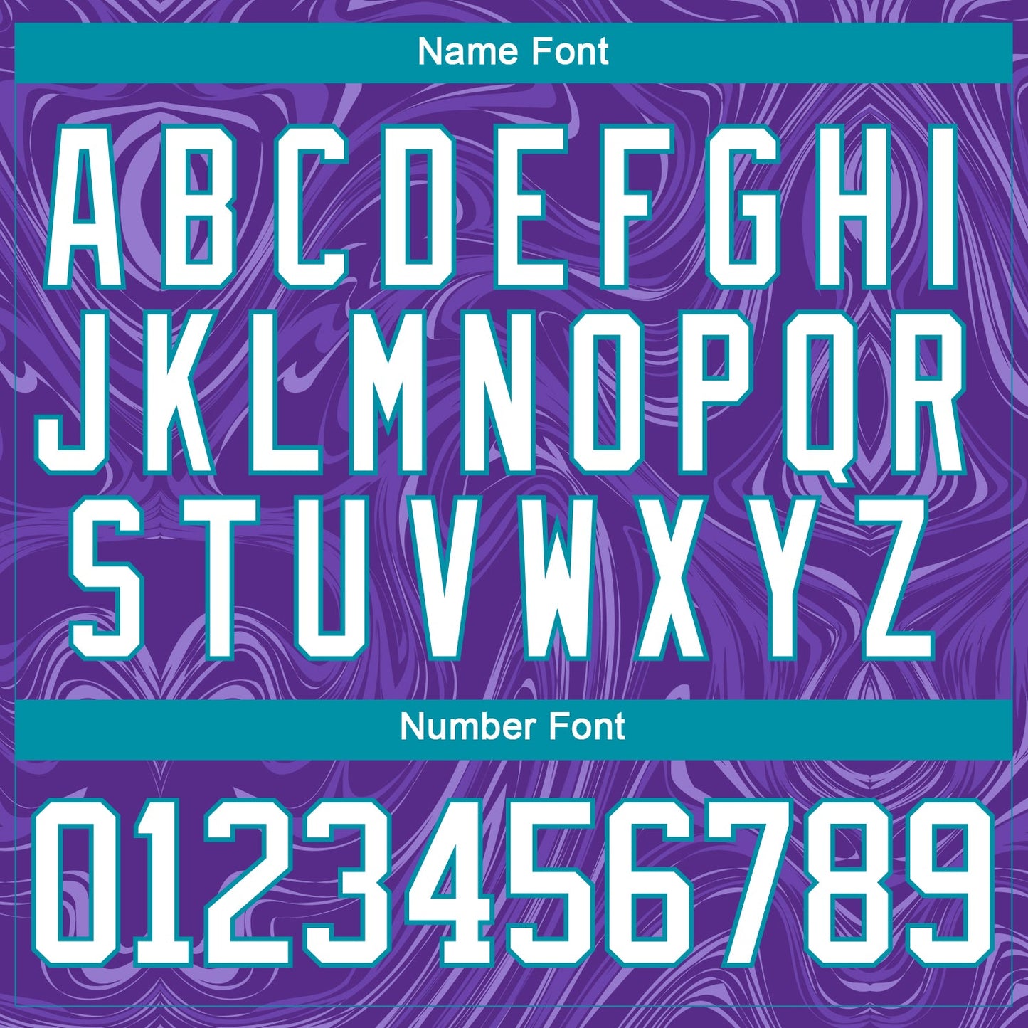 Custom Purple White-Teal 3D Splash Art Hockey Lace Neck Jersey view 7
