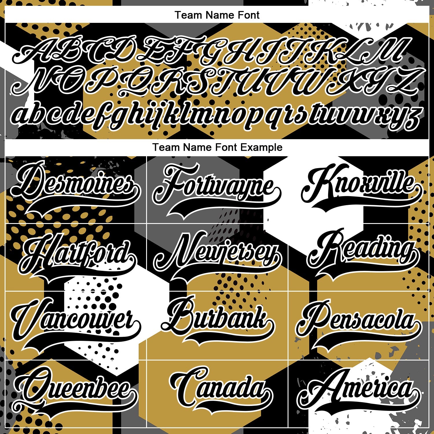 Custom Old Gold Black-White 3D Pattern Geometric Shape Hockey Lace Neck Jersey view 6