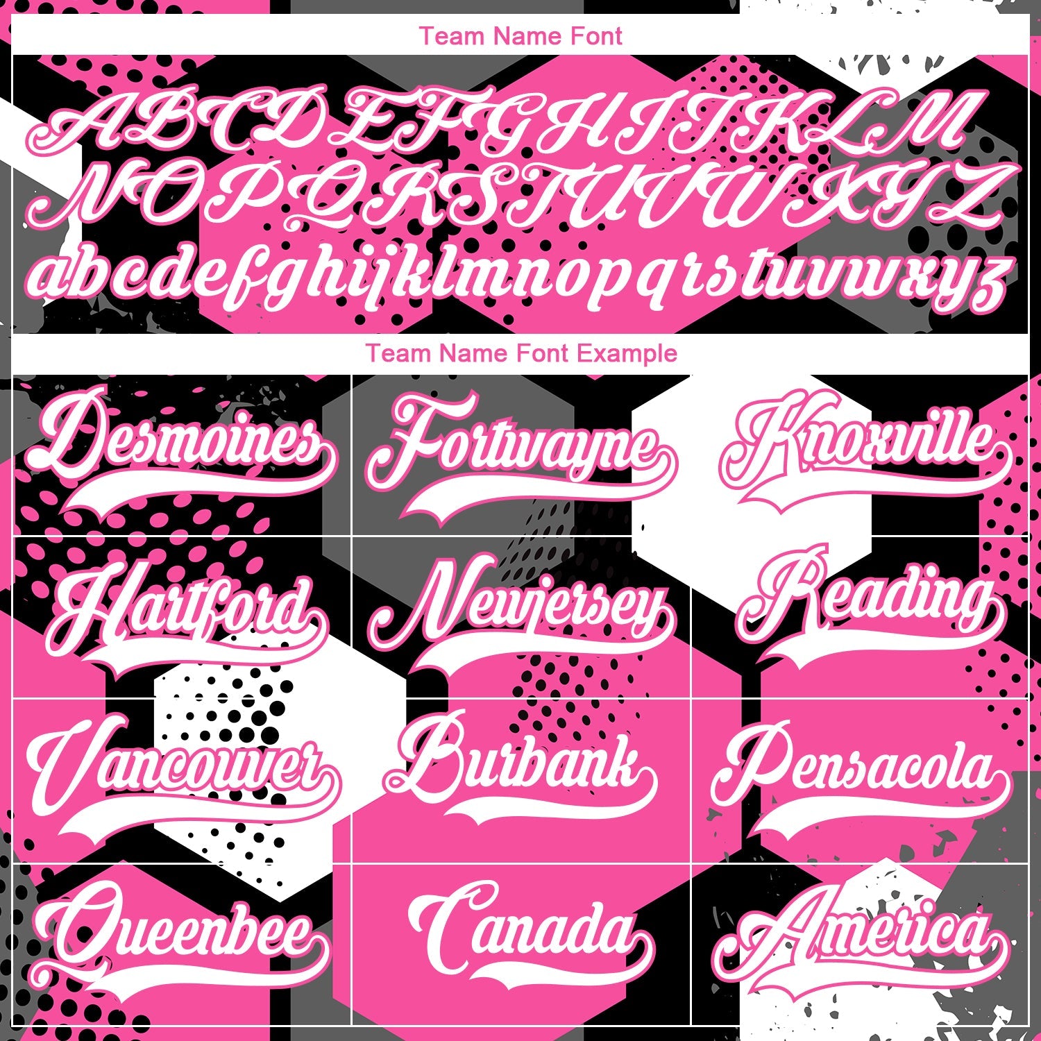 Custom Pink White-Black 3D Pattern Geometric Shape Hockey Lace Neck Jersey view 6