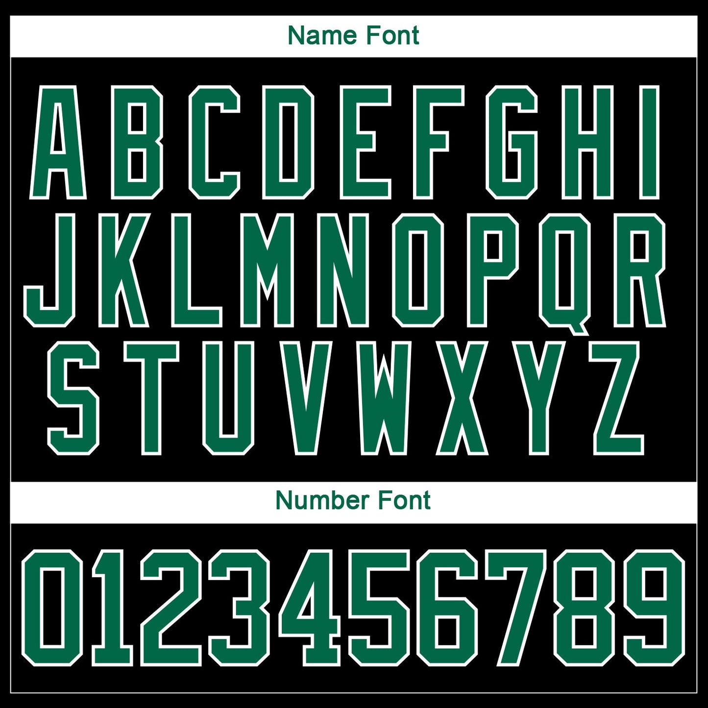 Custom Kelly Green Black-White 3D Pattern Geometric Shape Hockey Lace Neck Jersey view 7