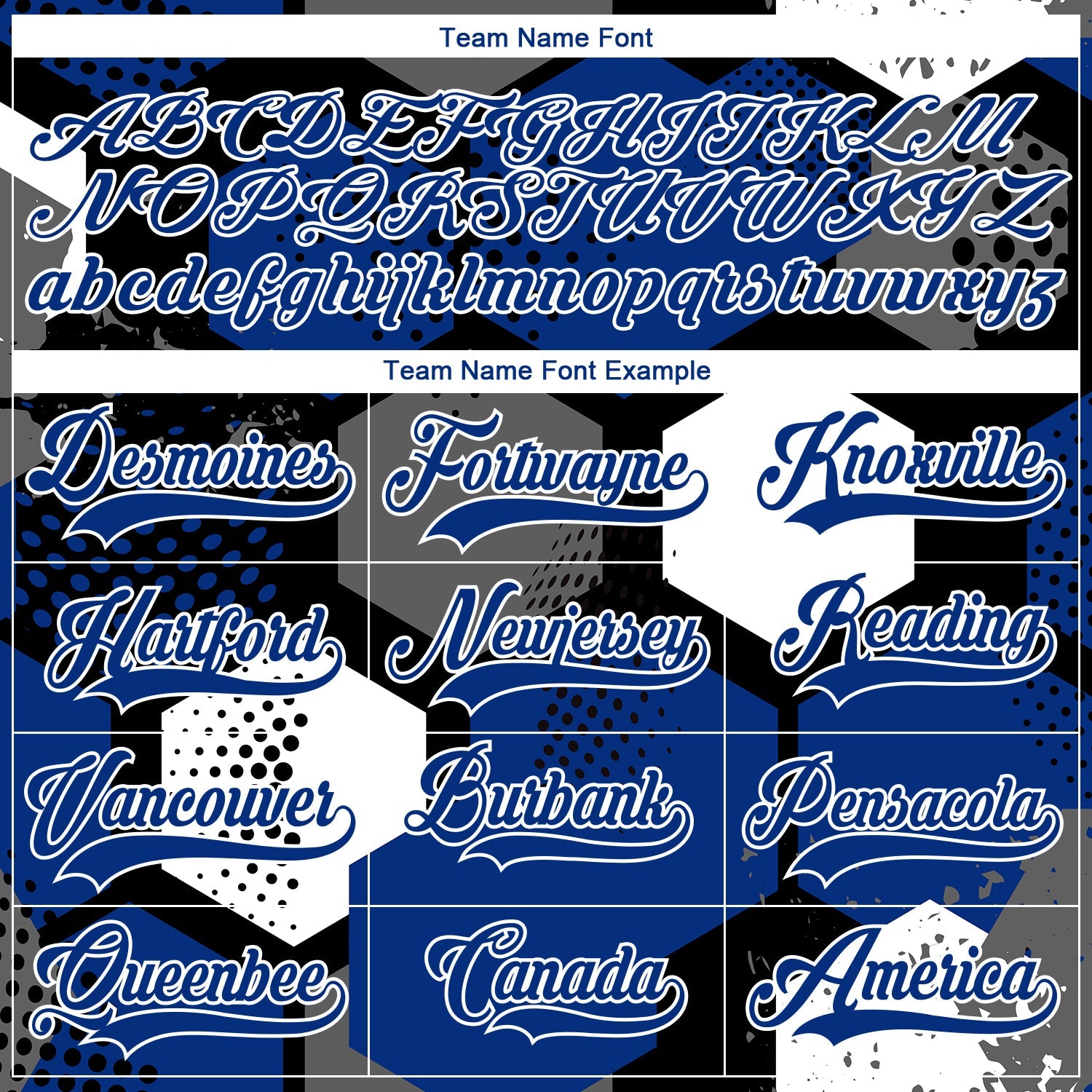 Custom Royal Black-White 3D Pattern Geometric Shape Hockey Lace Neck Jersey view 6