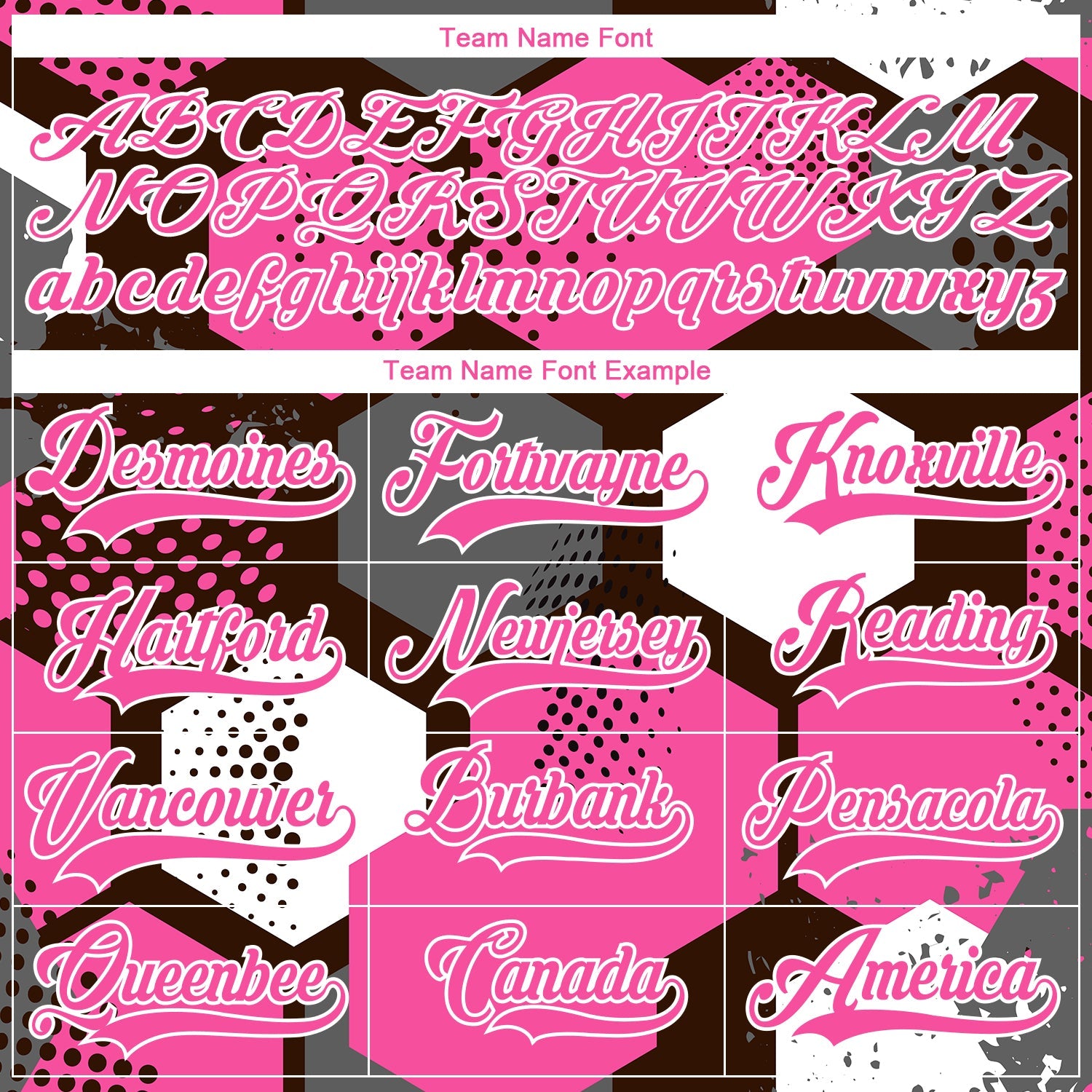 Custom Pink Brown-White 3D Pattern Geometric Shape Hockey Lace Neck Jersey view 6