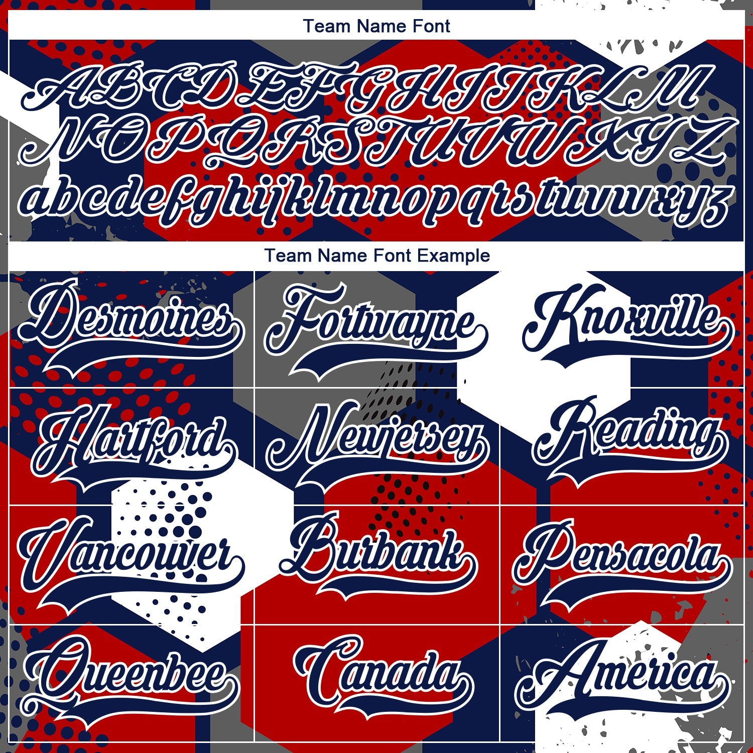 Custom Red Navy-White 3D Pattern Geometric Shape Hockey Lace Neck Jersey view 6