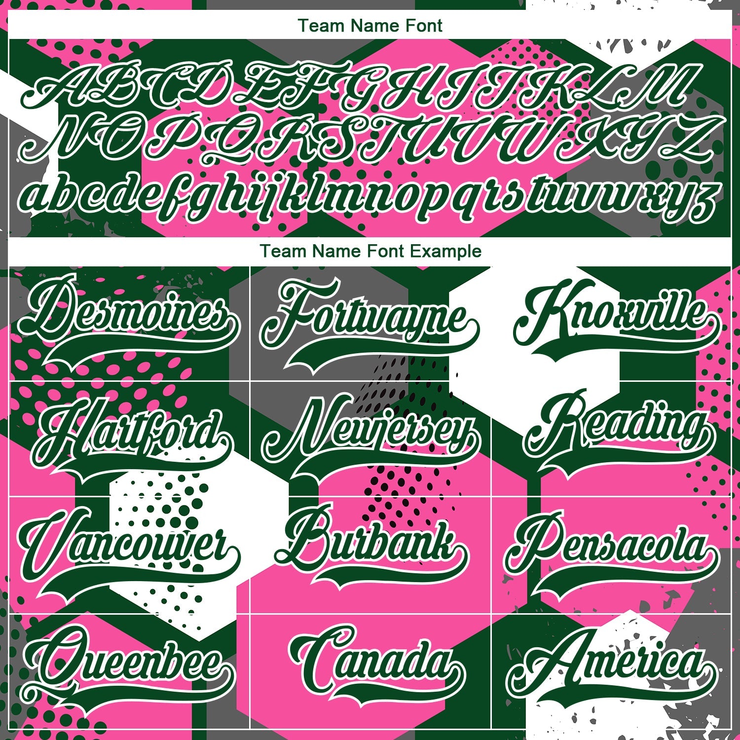 Custom Pink Green-White 3D Pattern Geometric Shape Hockey Lace Neck Jersey view 6