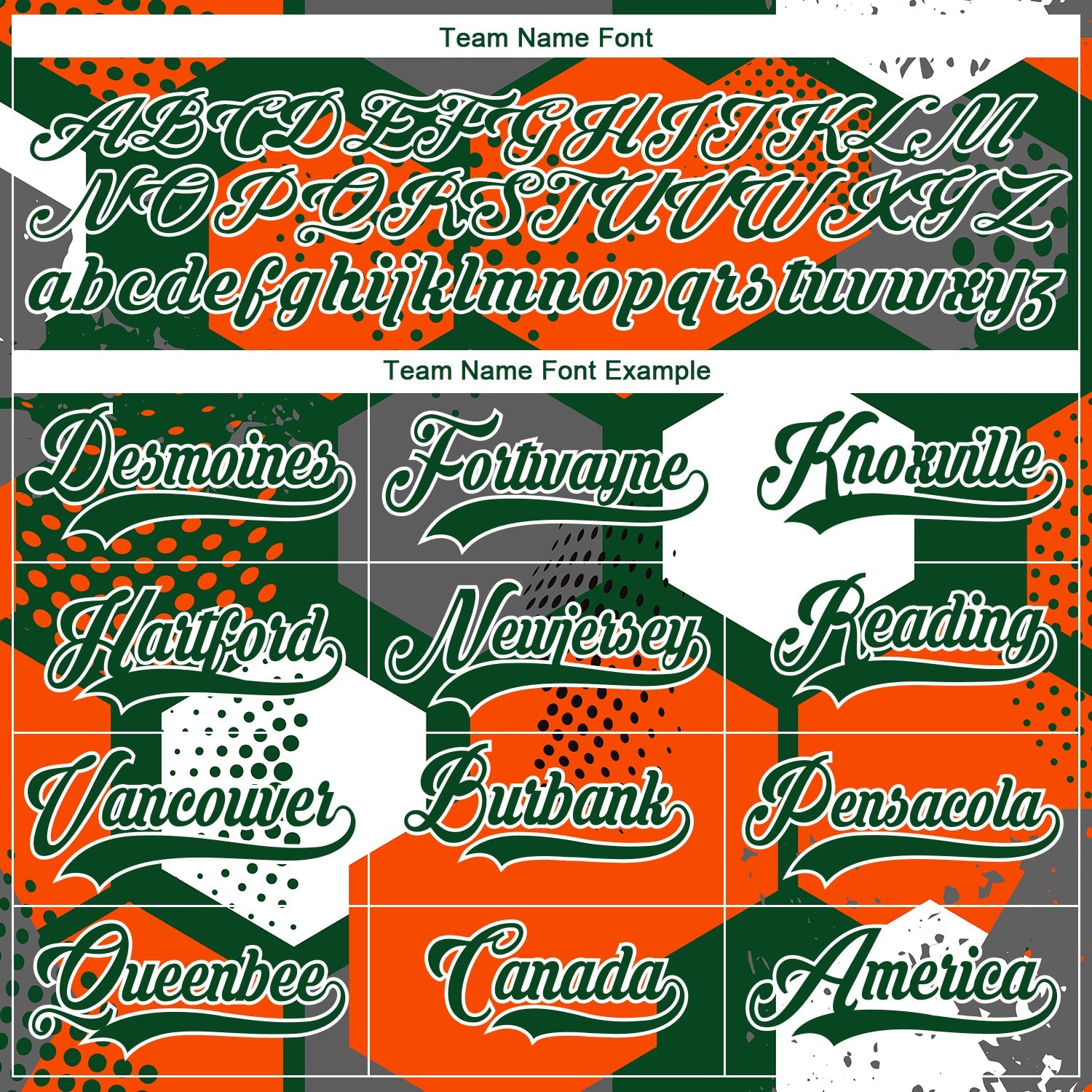 Custom Orange Green-White 3D Pattern Geometric Shape Hockey Lace Neck Jersey view 6