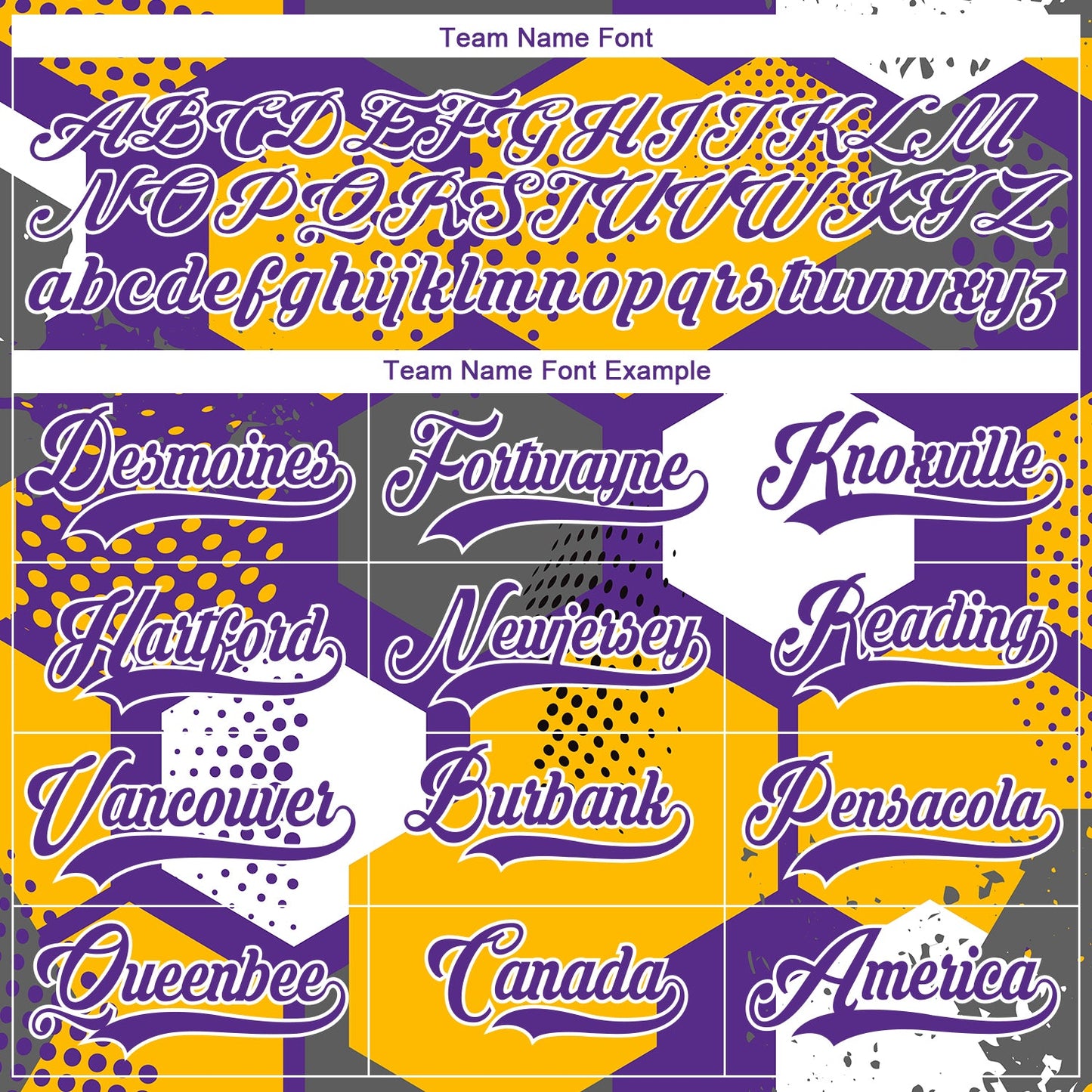 Custom Gold Purple-White 3D Pattern Geometric Shape Hockey Lace Neck Jersey view 6
