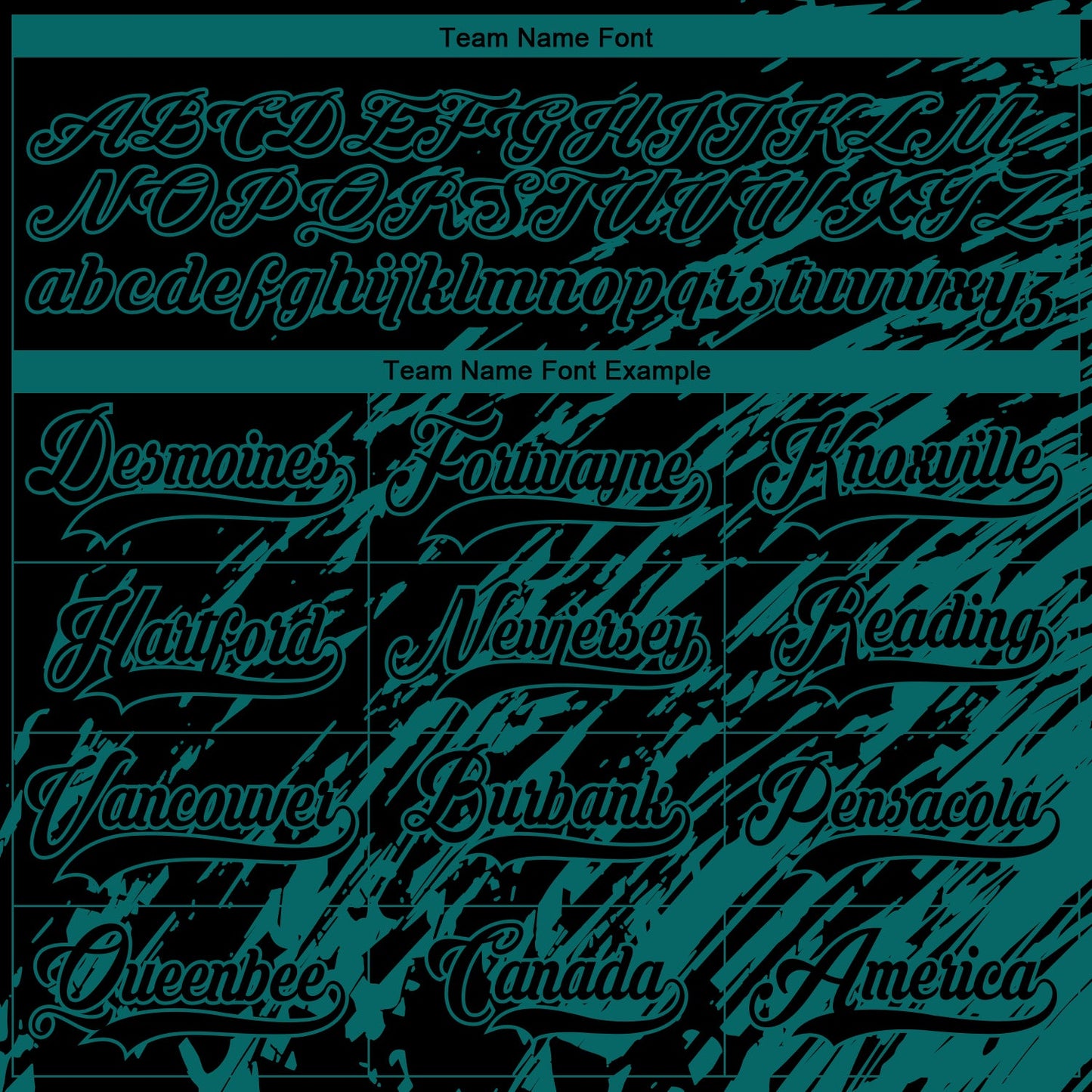 Custom Black Teal-White 3D Splash Art Hockey Lace Neck Jersey view 6