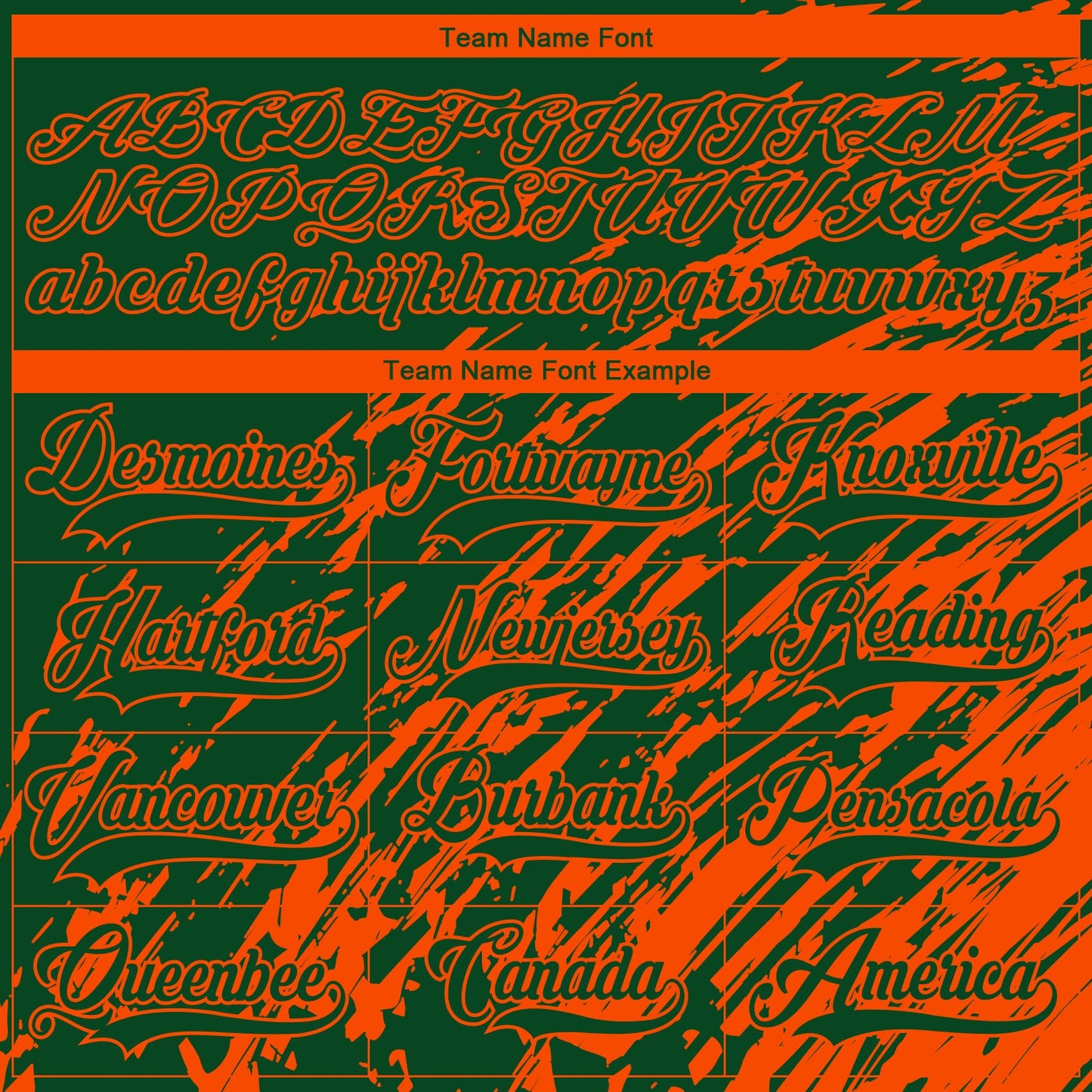 Custom Green Orange-White 3D Splash Art Hockey Lace Neck Jersey view 6