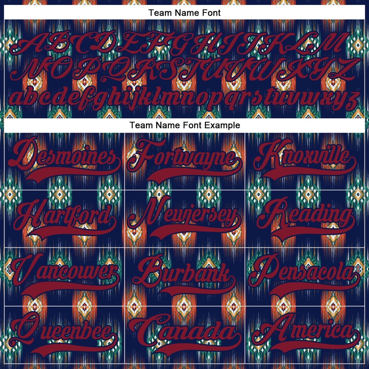 Custom Navy Crimson 3D Pattern Native Americans Tribal Indigenous People Hockey Lace Neck Jersey view 6