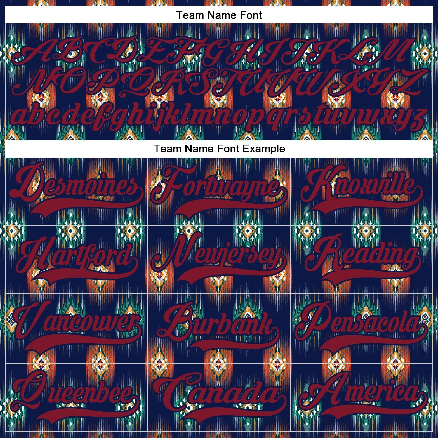 Custom Navy Crimson 3D Pattern Native Americans Tribal Indigenous People Hockey Lace Neck Jersey view 6