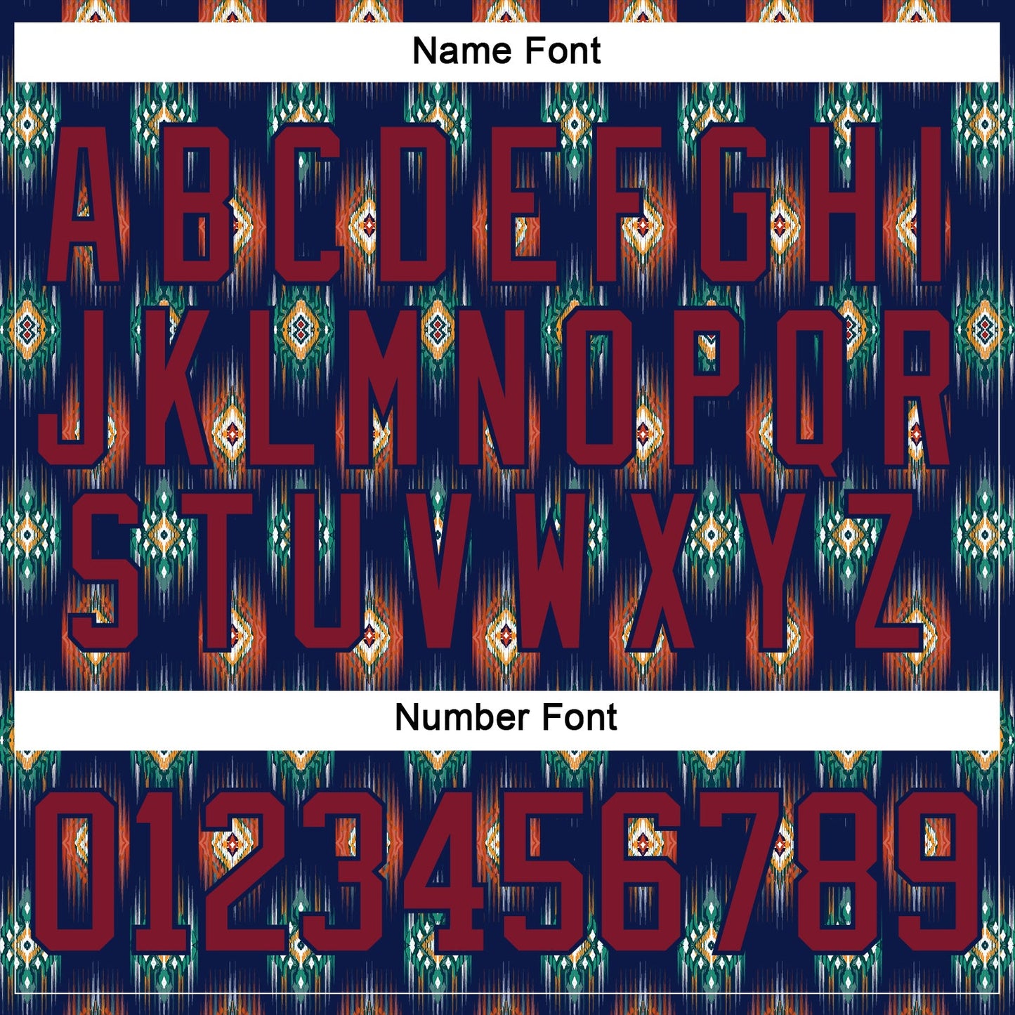Custom Navy Crimson 3D Pattern Native Americans Tribal Indigenous People Hockey Lace Neck Jersey view 7