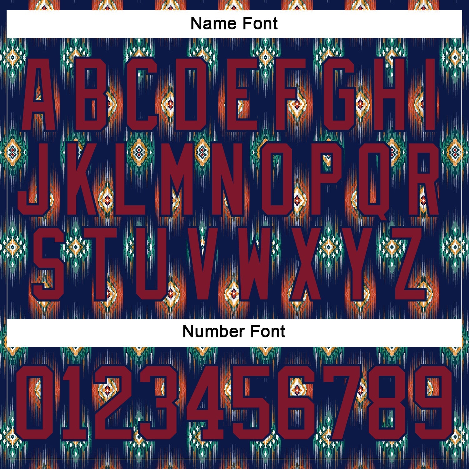 Custom Navy Crimson 3D Pattern Native Americans Tribal Indigenous People Hockey Lace Neck Jersey view 7