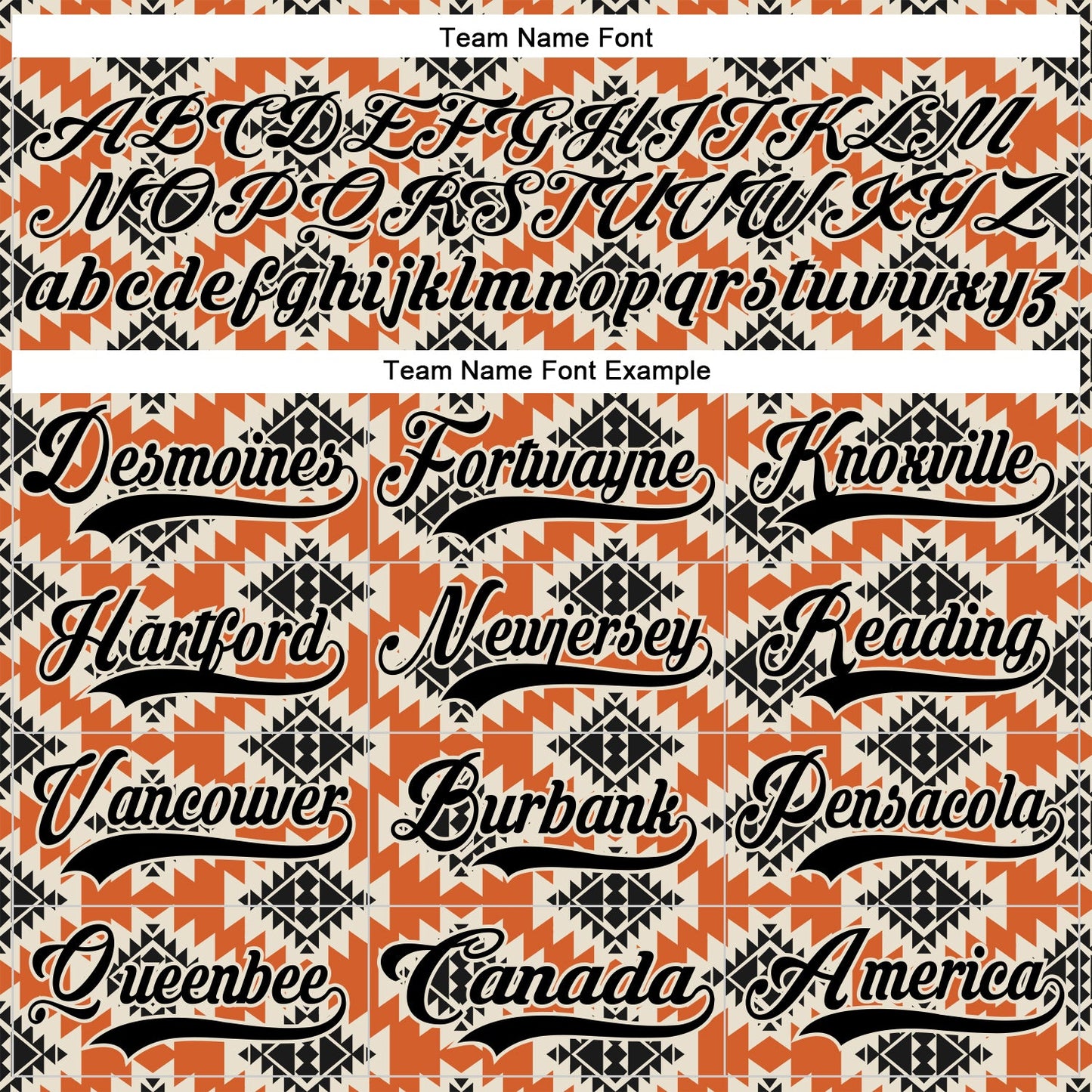 Custom Black Orange-Cream 3D Pattern Native Americans Tribal Indigenous People Hockey Lace Neck Jersey view 6