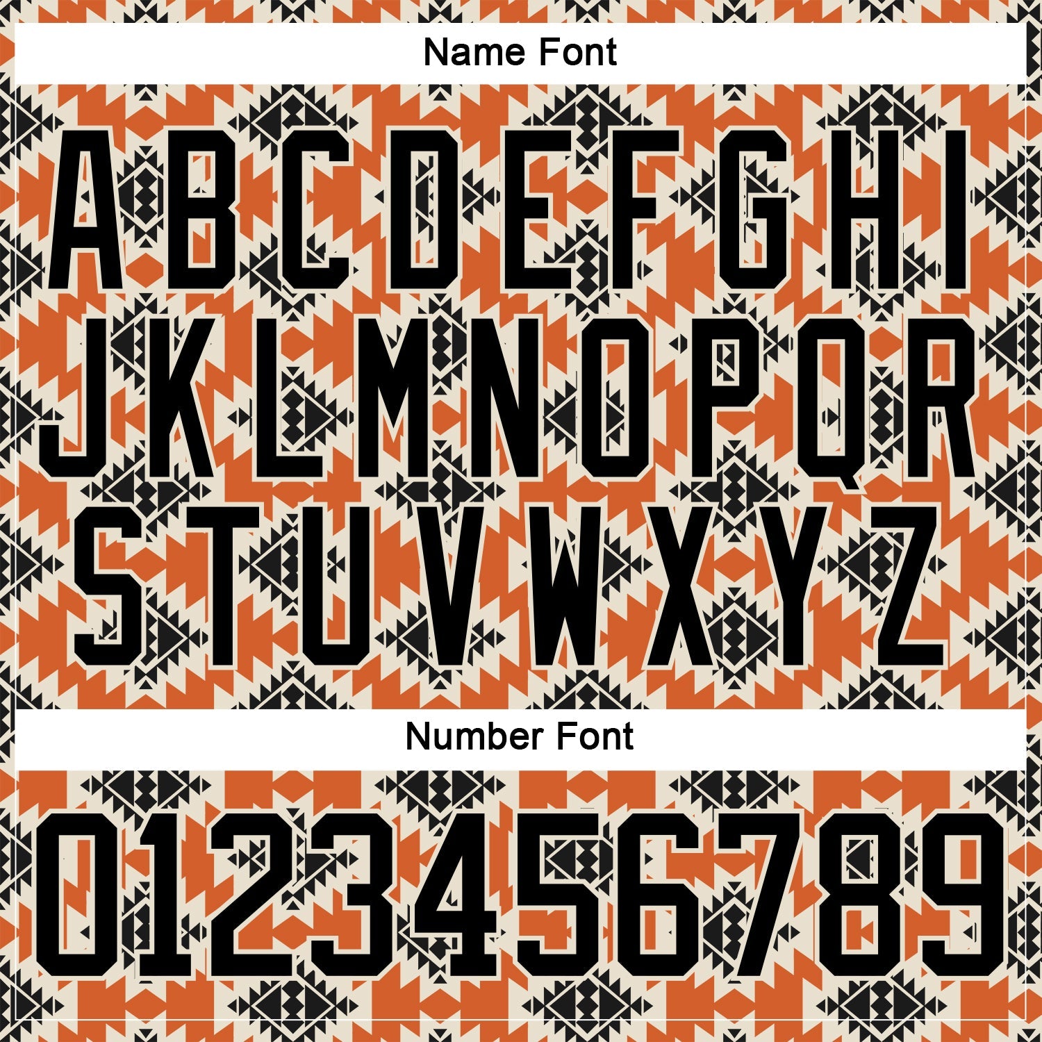Custom Black Orange-Cream 3D Pattern Native Americans Tribal Indigenous People Hockey Lace Neck Jersey view 7
