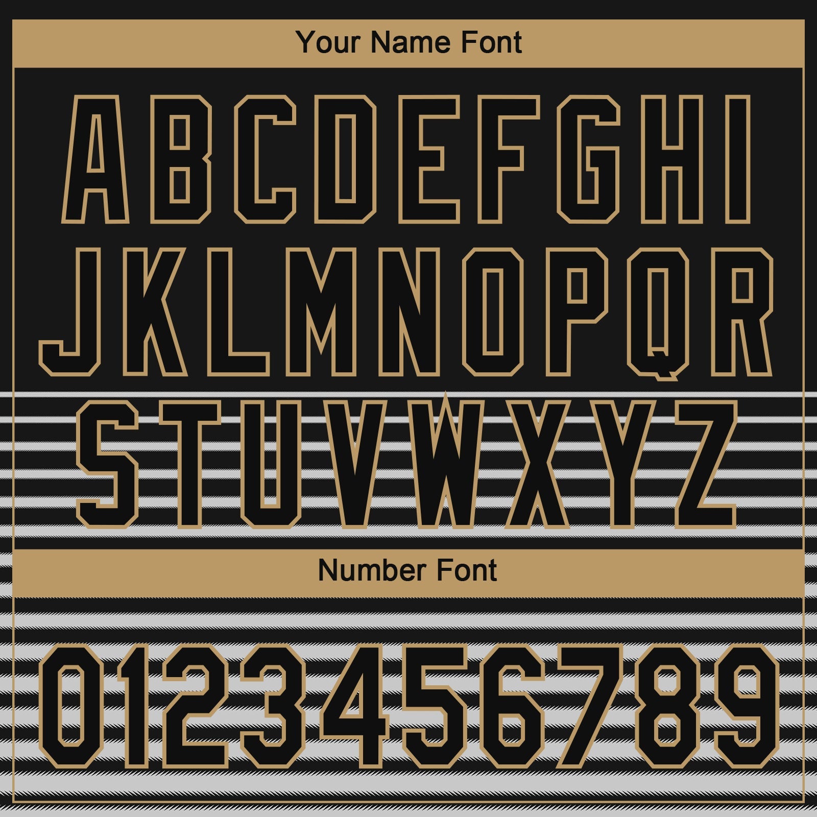 Custom Black Black Old Gold-Gray 3D Pattern Design Authentic Baseball Jersey view 5