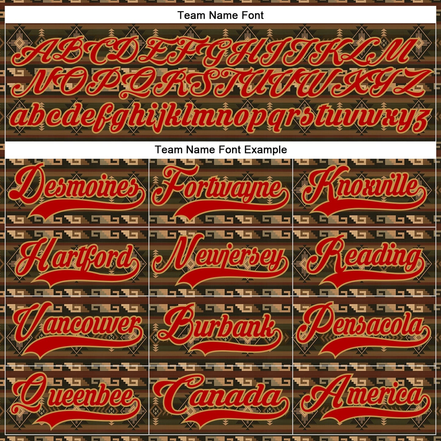 Custom Black Red-Old Gold 3D Pattern Native Americans Tribal Indigenous People Hockey Lace Neck Jersey view 6
