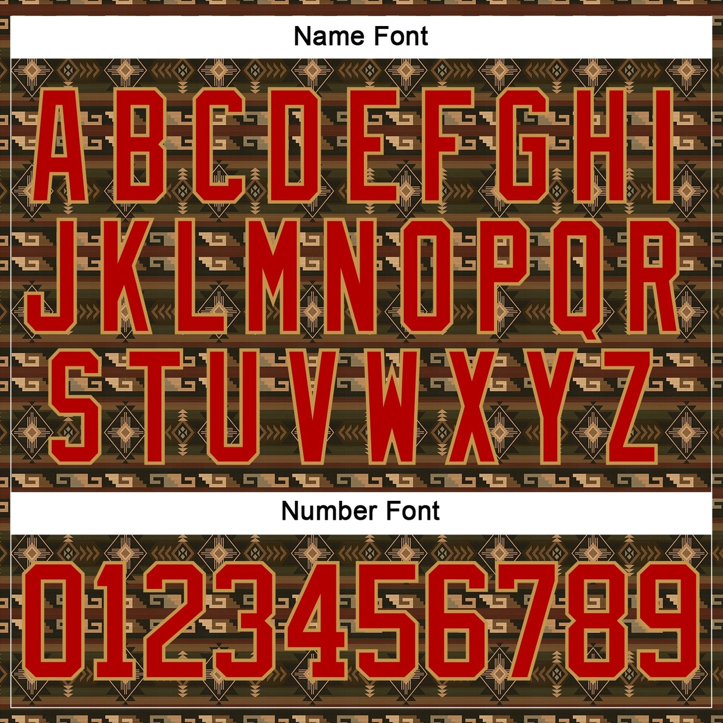Custom Black Red-Old Gold 3D Pattern Native Americans Tribal Indigenous People Hockey Lace Neck Jersey view 7