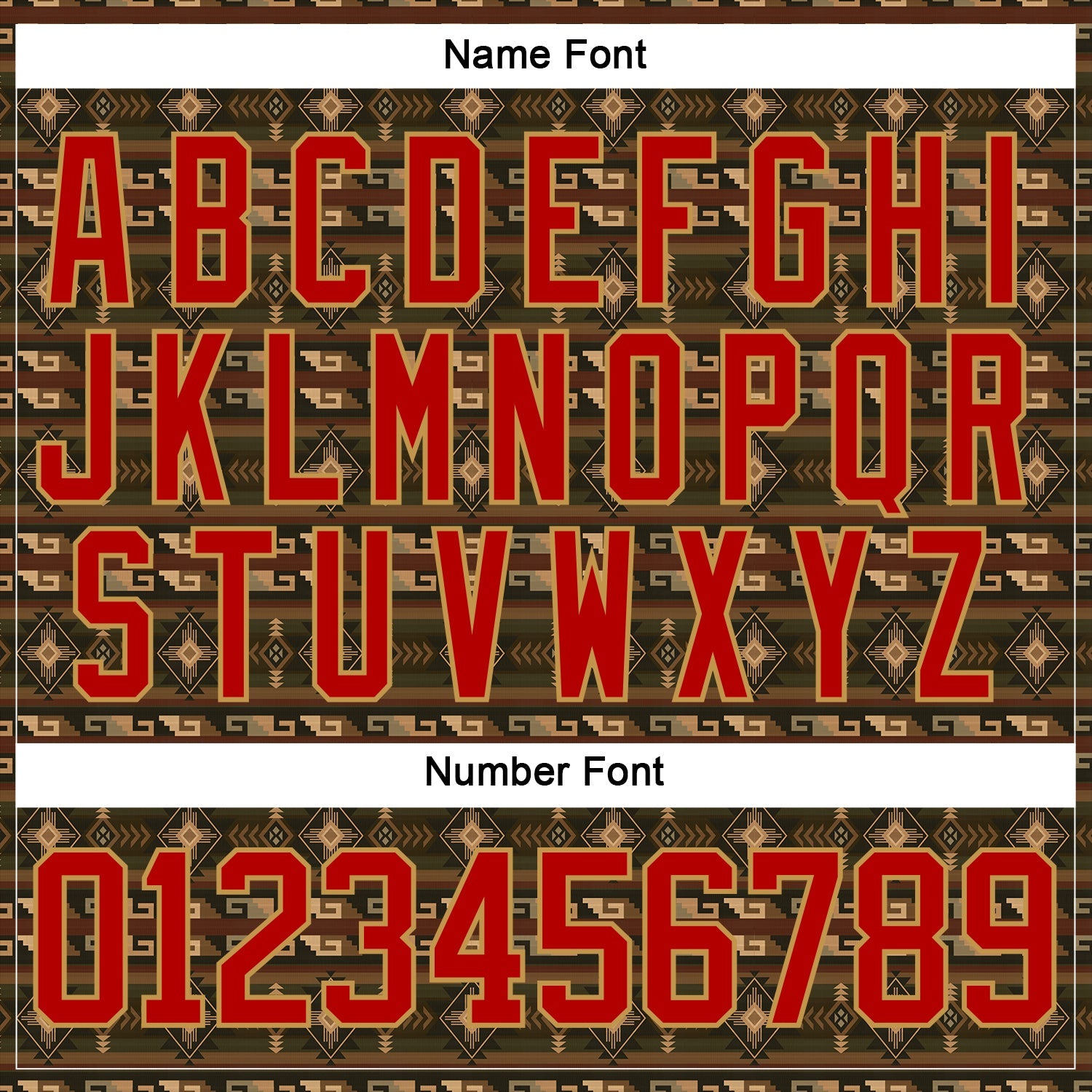 Custom Black Red-Old Gold 3D Pattern Native Americans Tribal Indigenous People Hockey Lace Neck Jersey view 7