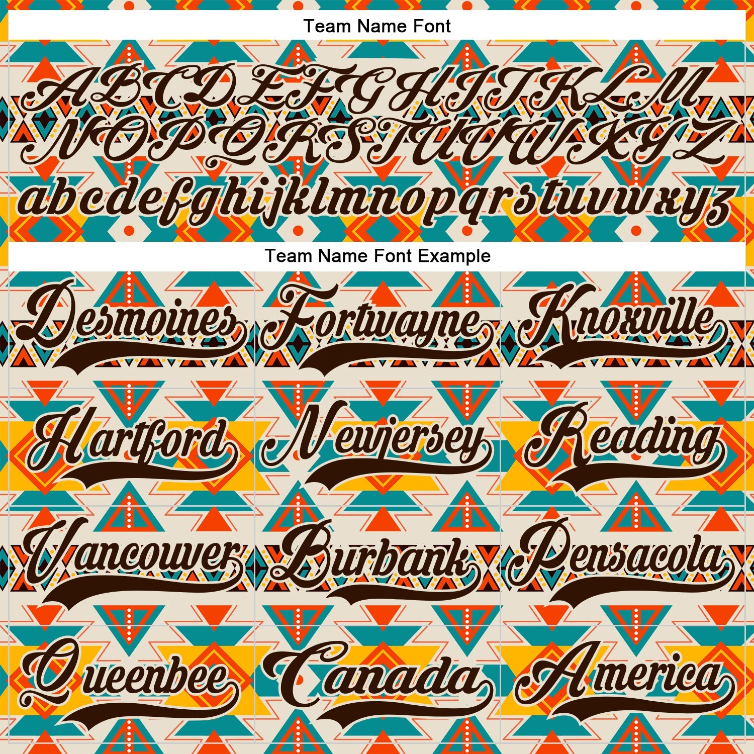 Custom Cream Brown-Orange 3D Pattern Native Americans Tribal Indigenous People Hockey Lace Neck Jersey view 6