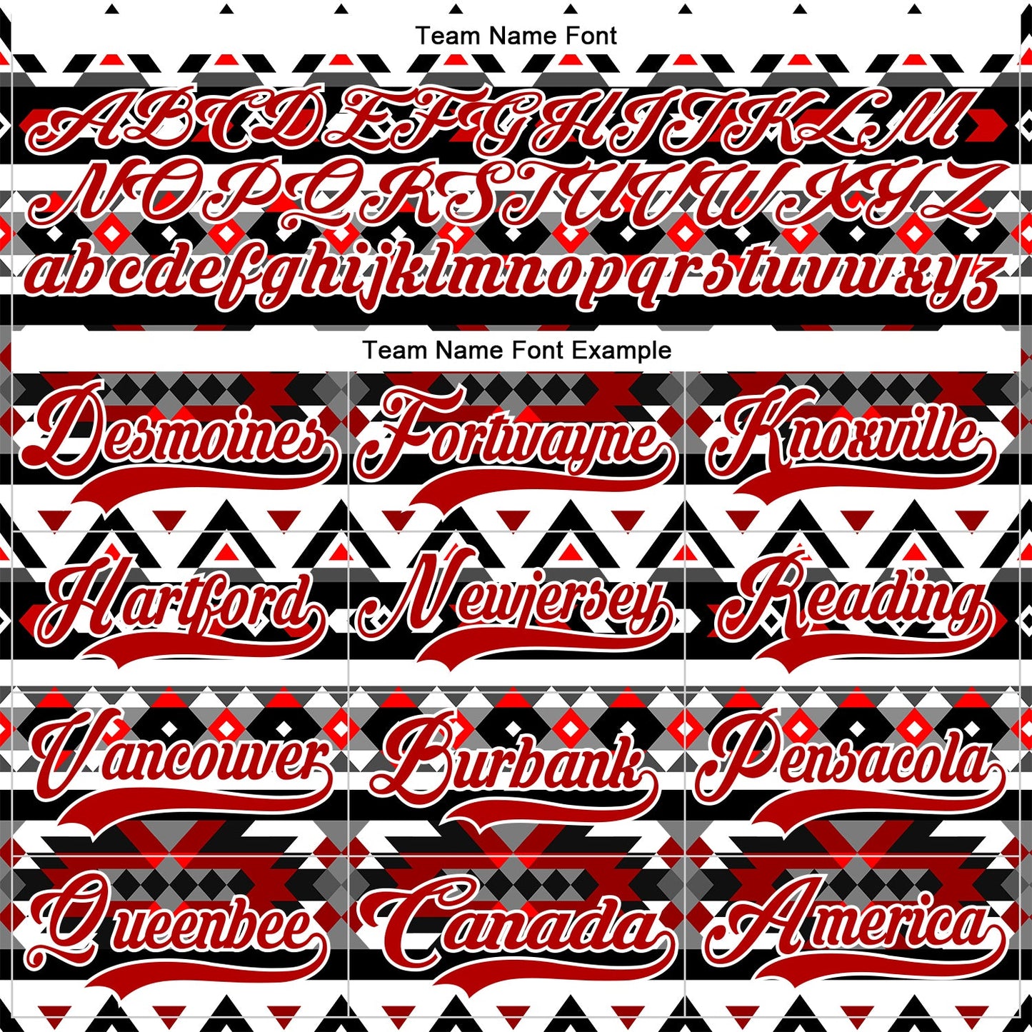 Custom Red Black-White 3D Pattern Native Americans Tribal Indigenous People Hockey Lace Neck Jersey view 6