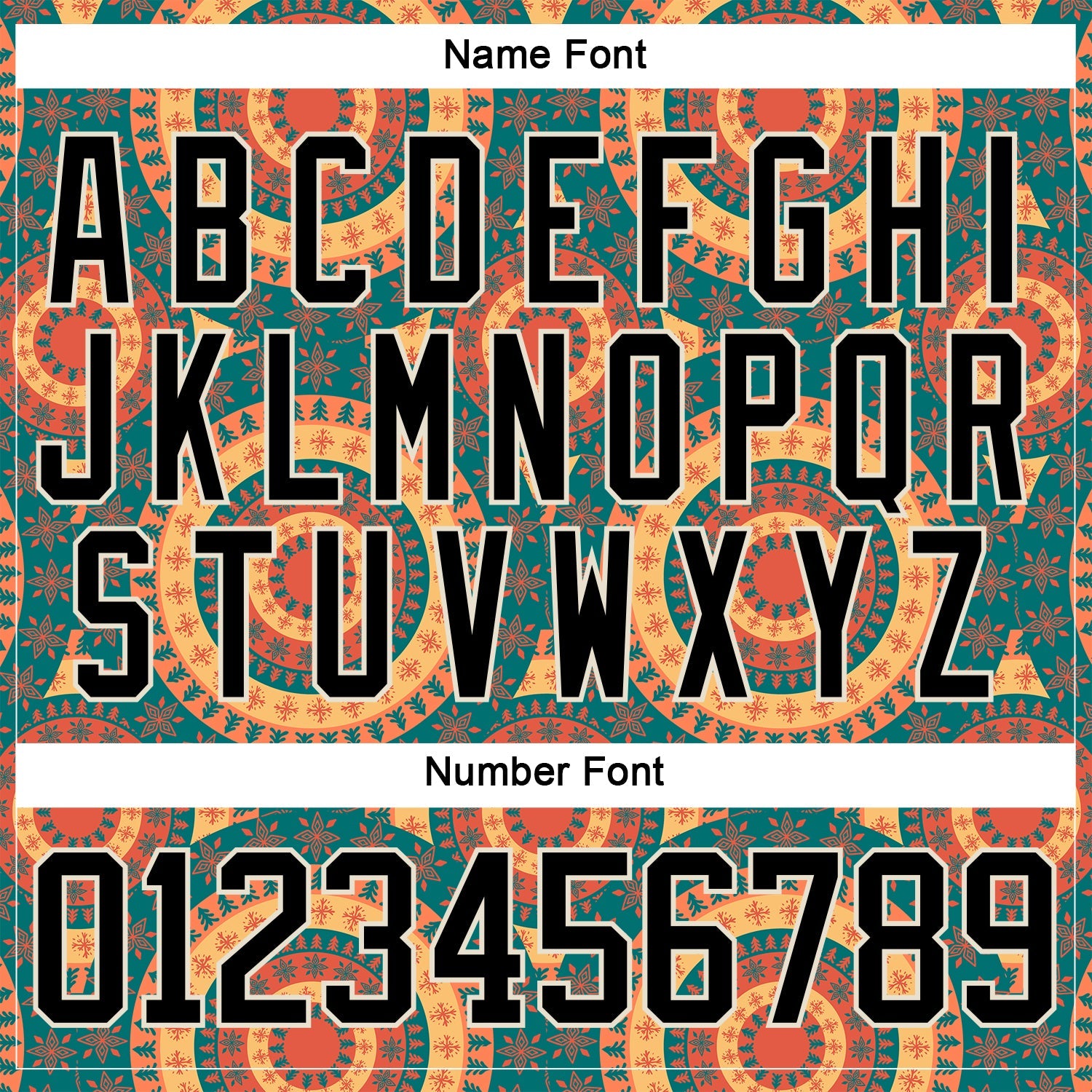 Custom Black Green Orange-Cream 3D Pattern Native Americans Tribal Indigenous People Hockey Lace Neck Jersey view 7