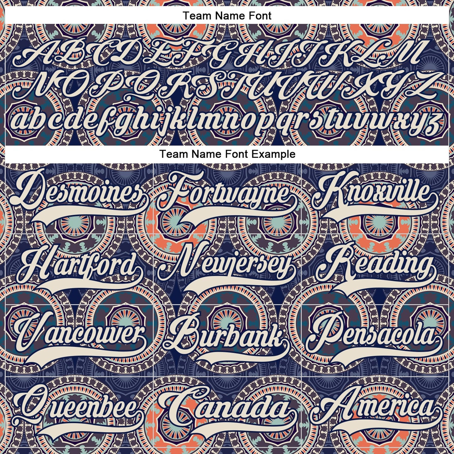 Custom Navy Cream-Orange 3D Pattern Native Americans Tribal Indigenous People Hockey Lace Neck Jersey view 6
