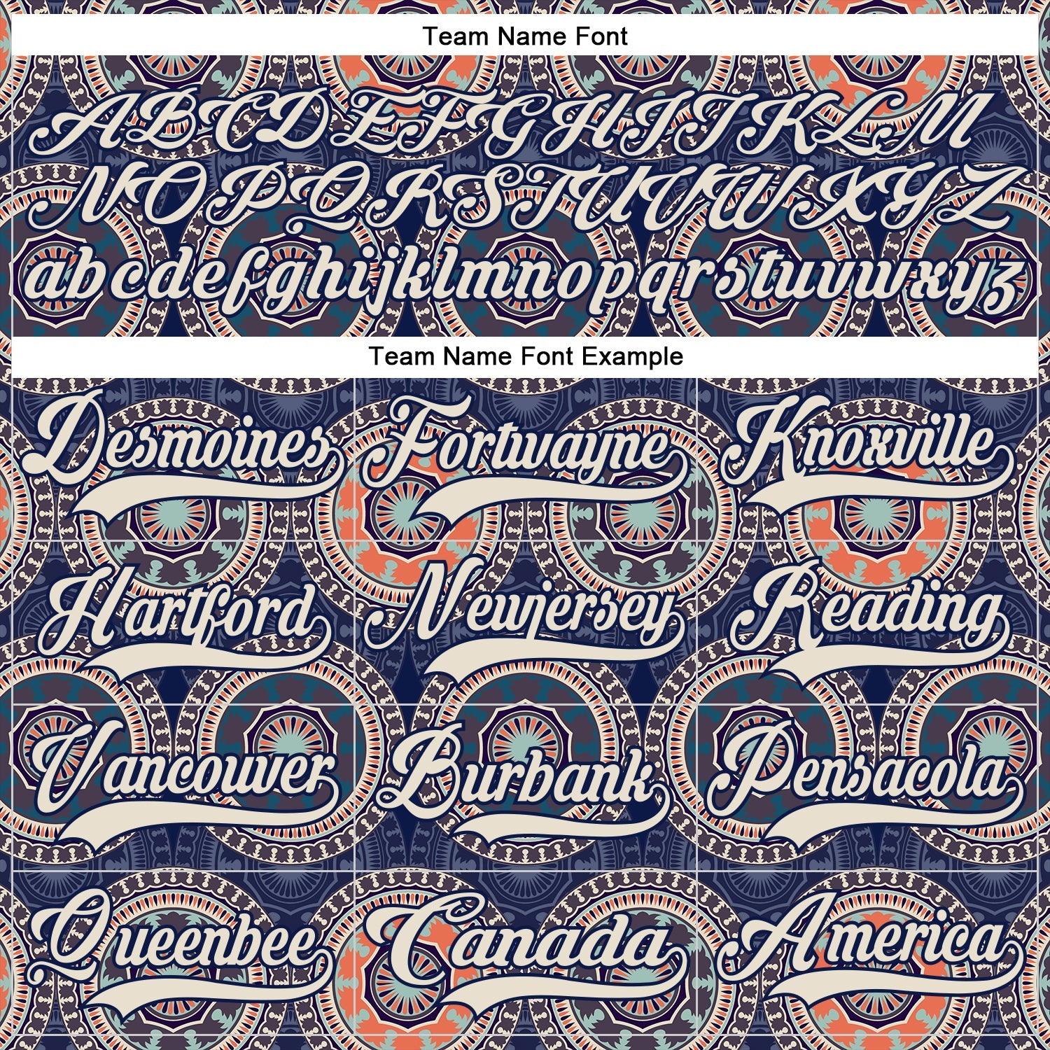 Custom Navy Cream-Orange 3D Pattern Native Americans Tribal Indigenous People Hockey Lace Neck Jersey view 6