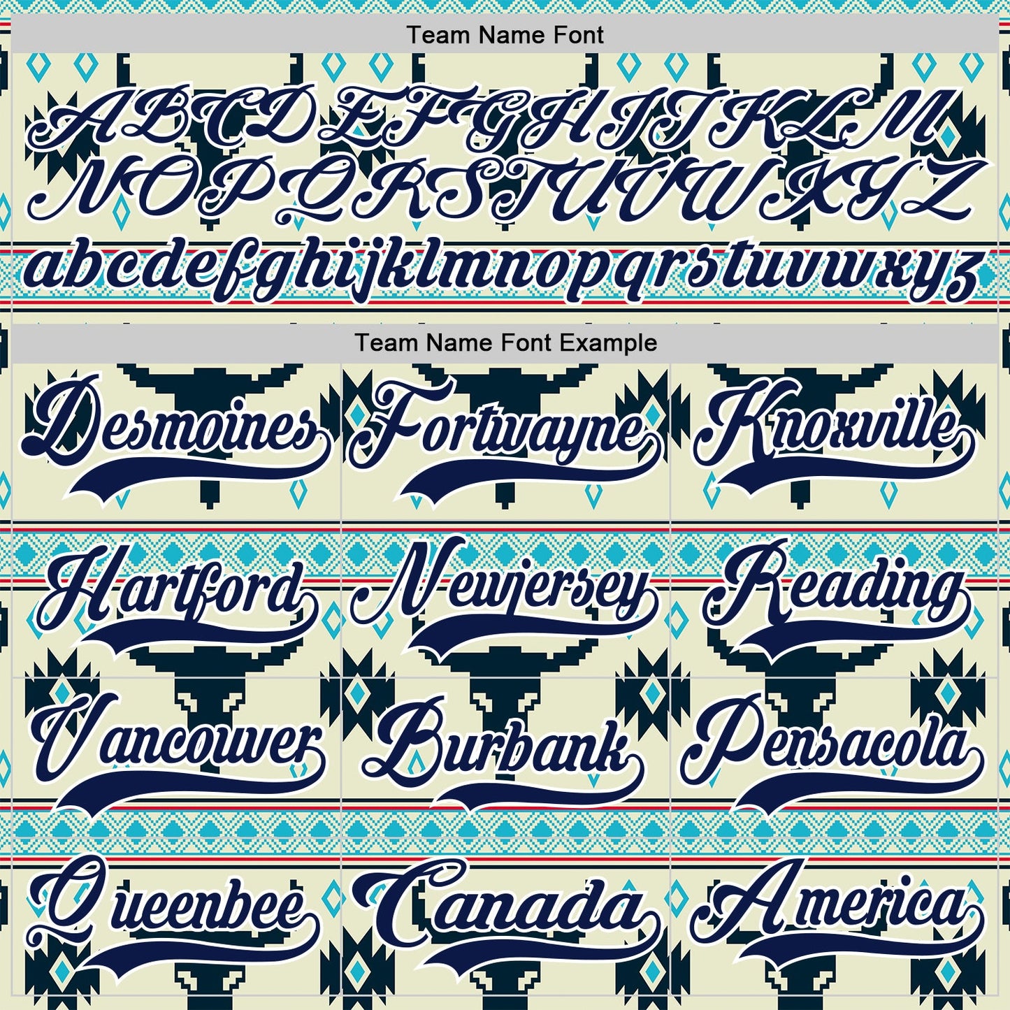Custom Cream Navy-White 3D Pattern Native Americans Tribal Indigenous People Hockey Lace Neck Jersey view 6