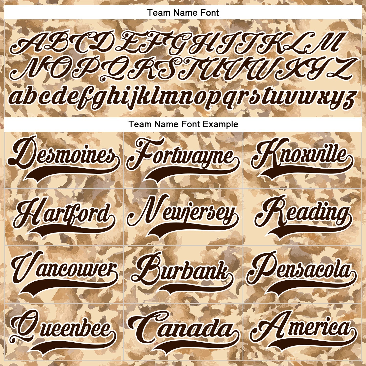 Custom Camo Brown-White 3D Camouflage Grunge Desert Hockey Lace Neck Jersey view 6