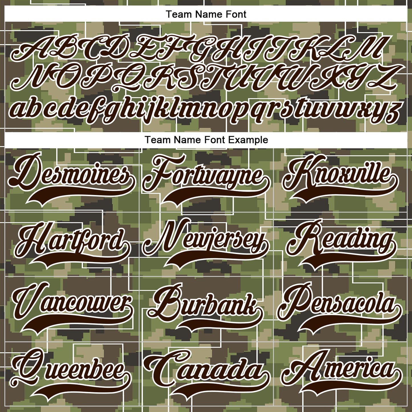 Custom Camo Brown-White 3D Camouflage Pixel Hockey Lace Neck Jersey view 6