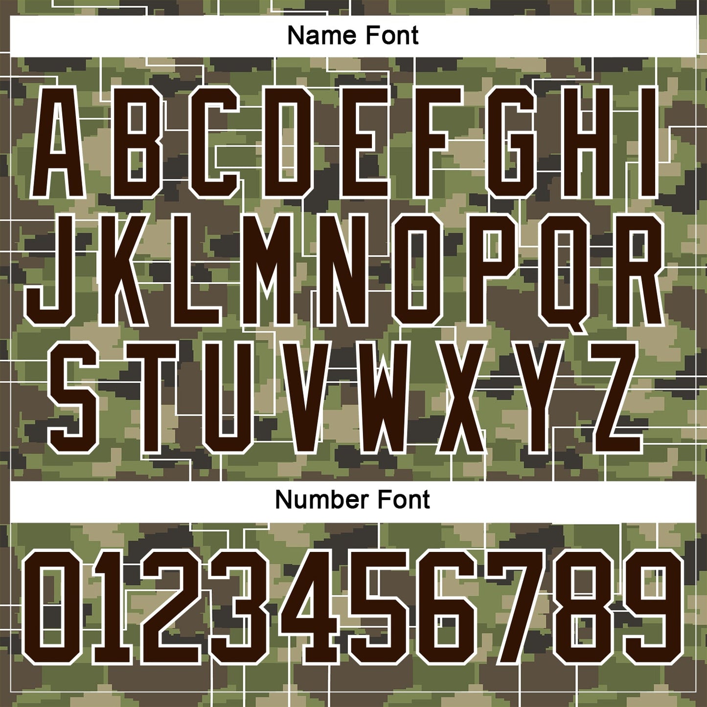 Custom Camo Brown-White 3D Camouflage Pixel Hockey Lace Neck Jersey view 7