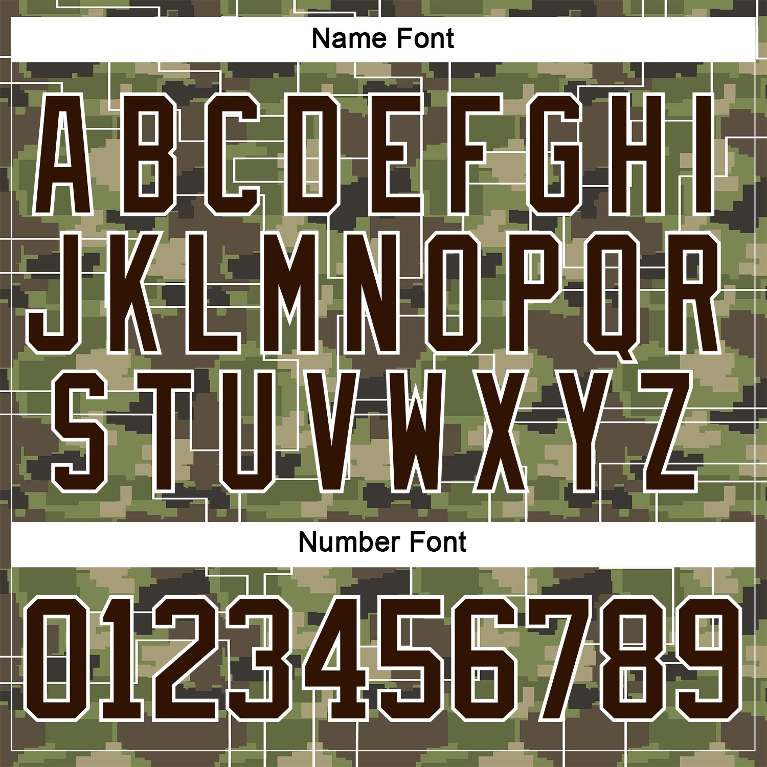 Custom Camo Brown-White 3D Camouflage Pixel Hockey Lace Neck Jersey view 7