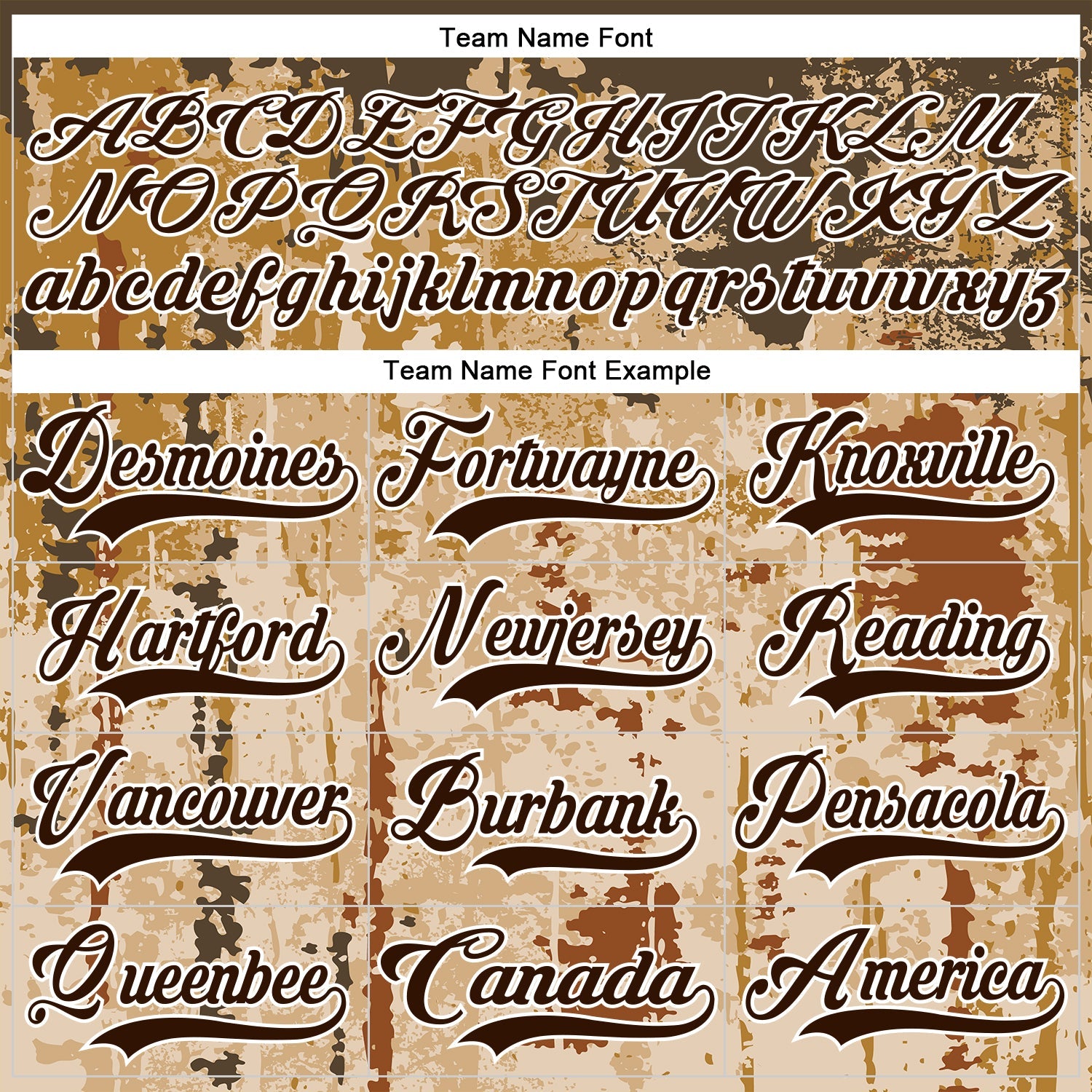 Custom Camo Brown-White 3D Camouflage Grunge Hockey Lace Neck Jersey view 6