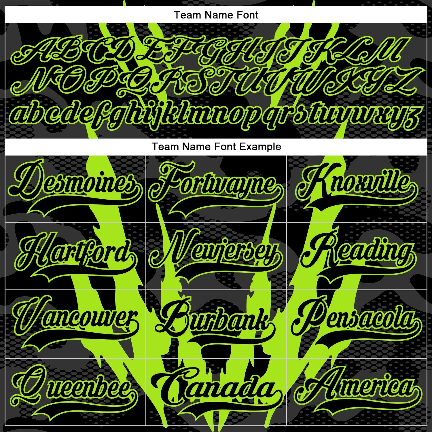 Custom Camo Black-Neon Green 3D Camouflage Hockey Lace Neck Jersey view 6
