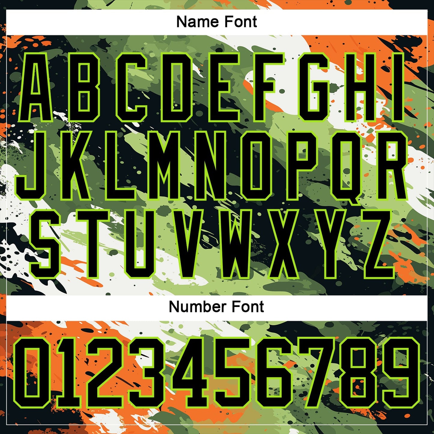 Custom Camo Black-Neon Green 3D Camouflage Hockey Lace Neck Jersey view 7