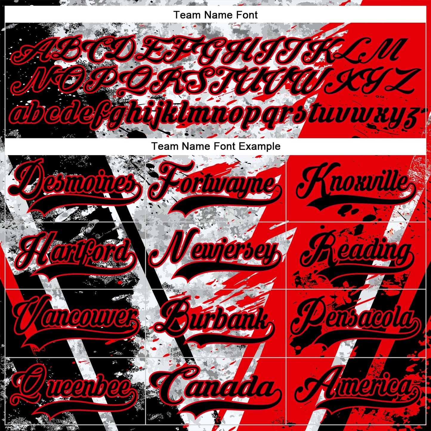Custom Camo Black-Fire Red 3D Camouflage Grunge Hockey Lace Neck Jersey view 6