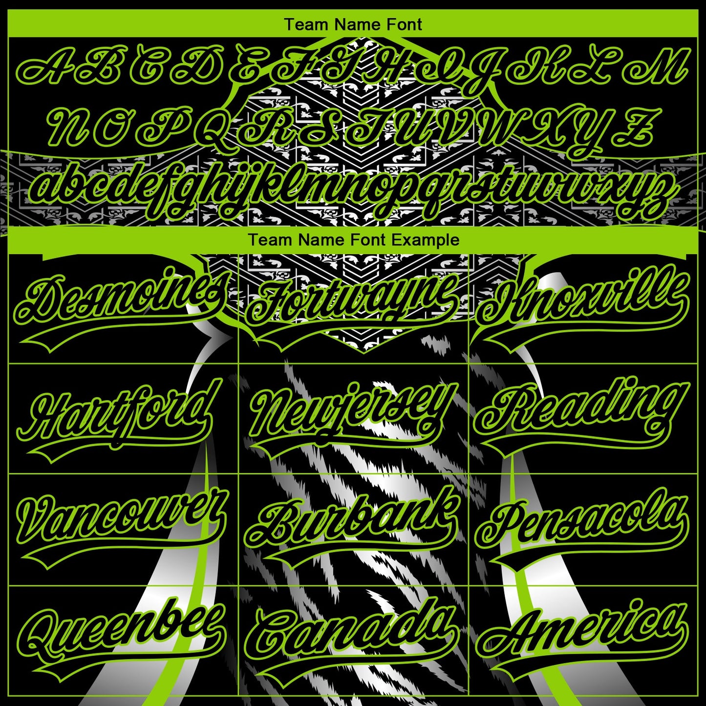Custom Stitched Black Neon Green-White E-sports Pattern Pullover Sweatshirt Hoodie view 5