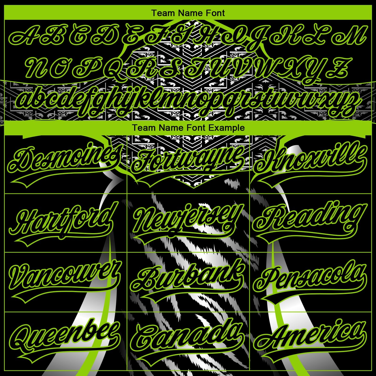 Custom Stitched Black Neon Green-White E-sports Pattern Pullover Sweatshirt Hoodie view 5