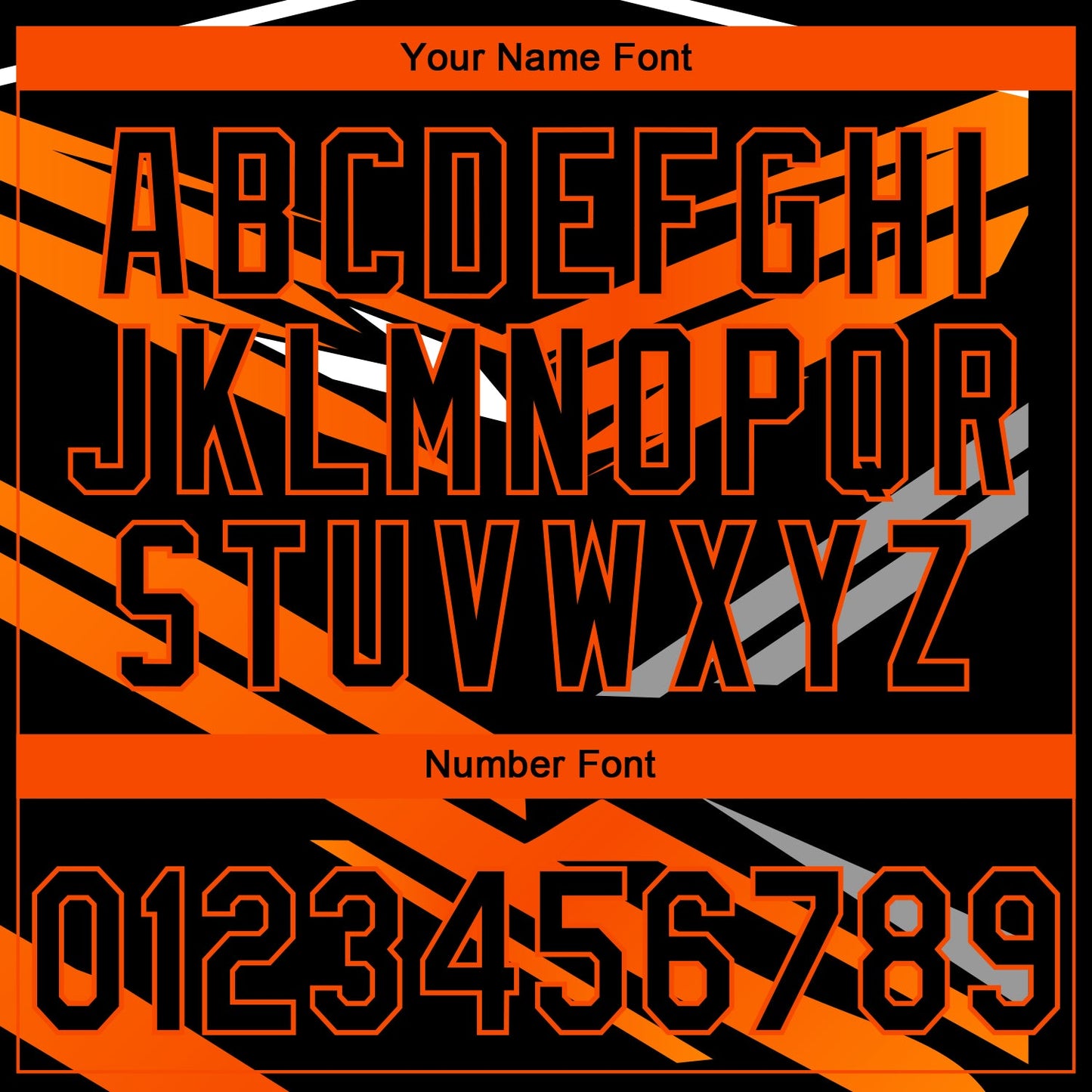 Custom Stitched Black Orange-White E-sports Pattern Pullover Sweatshirt Hoodie view 6