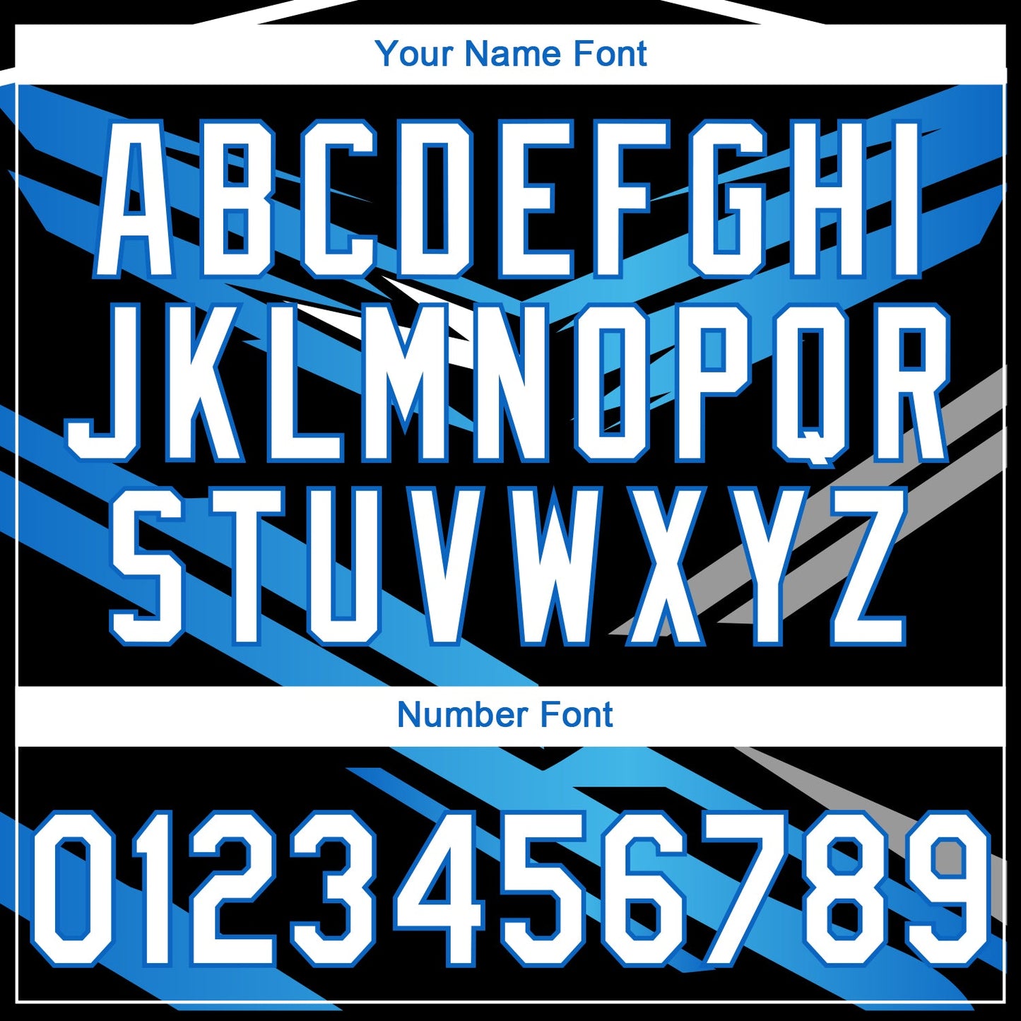 Custom Stitched Black White-Sky Blue E-sports Pattern Pullover Sweatshirt Hoodie view 6