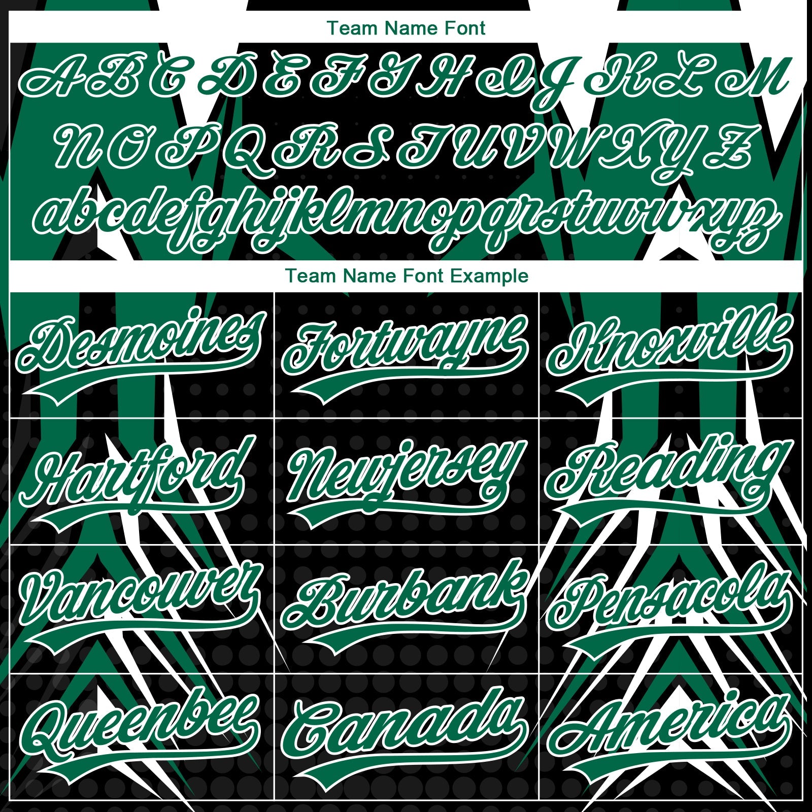 Custom Stitched Kelly Green Black-White E-sports Pattern Pullover Sweatshirt Hoodie view 5
