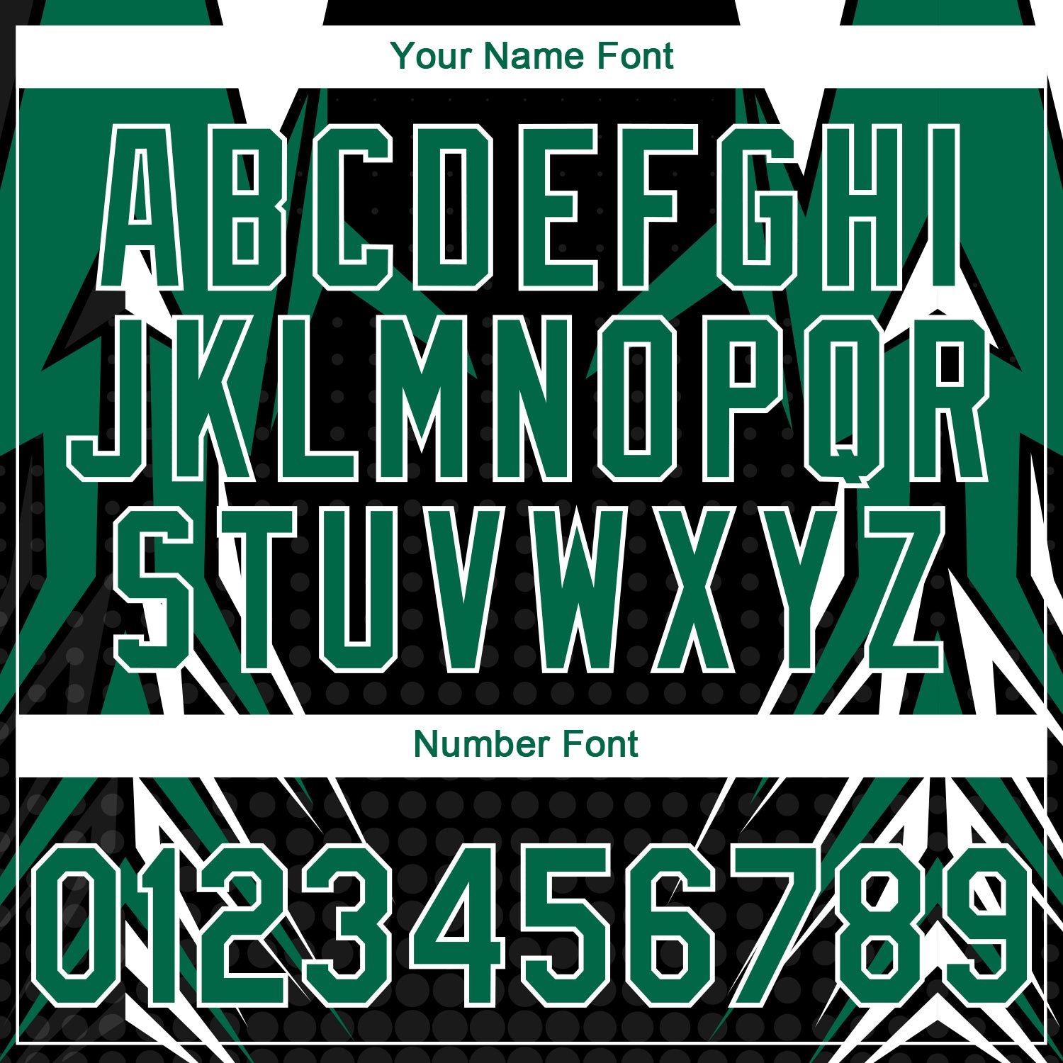 Custom Stitched Kelly Green Black-White E-sports Pattern Pullover Sweatshirt Hoodie view 6