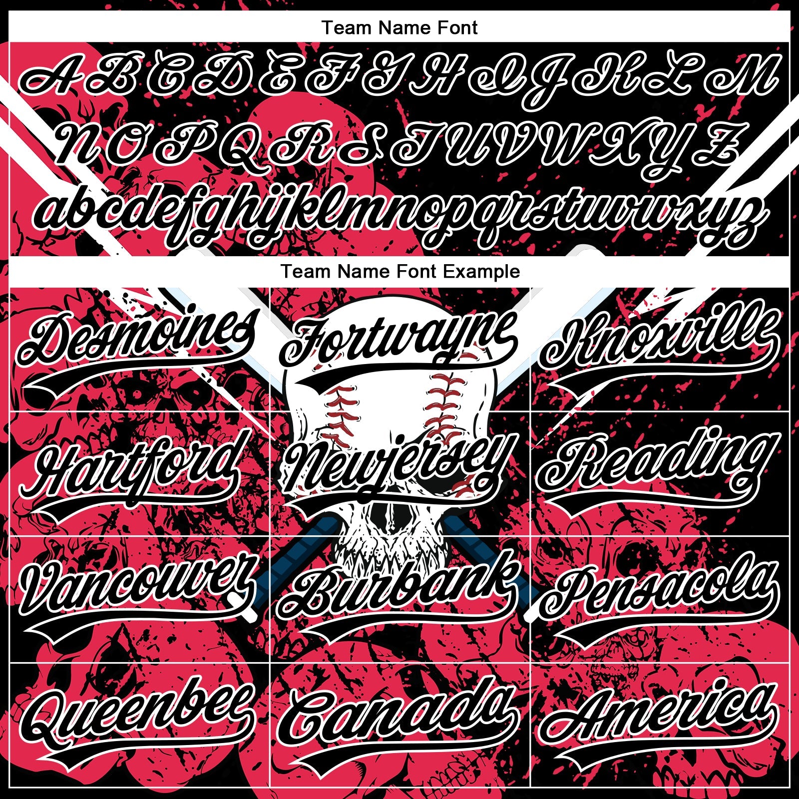 Custom Stitched Black Neon Pink-White Skull Pattern Pullover Sweatshirt Hoodie view 5