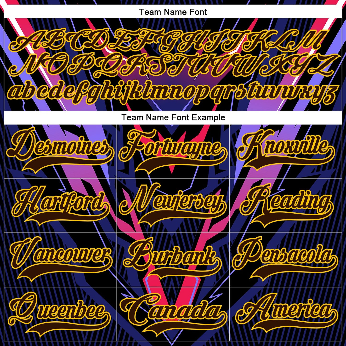 Custom Purple Brown Orange Black-Yellow Cyber Mecha E-sport Hockey Jersey view 6