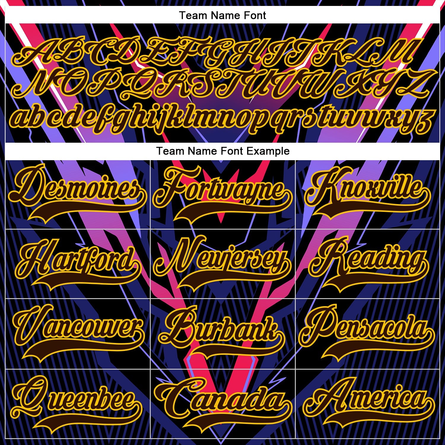 Custom Purple Brown Orange Black-Yellow Cyber Mecha E-sport Hockey Jersey view 6